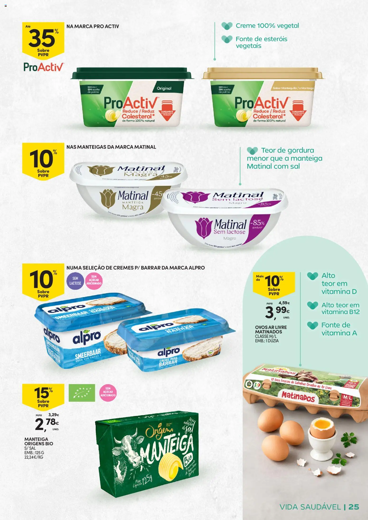 Continente - Vida Saudável: Passe a comer melhor │ válido de 20.01.2026 | Página: 25 | Produtos: Ômega 3, Sal, Ovos, Vitamina d