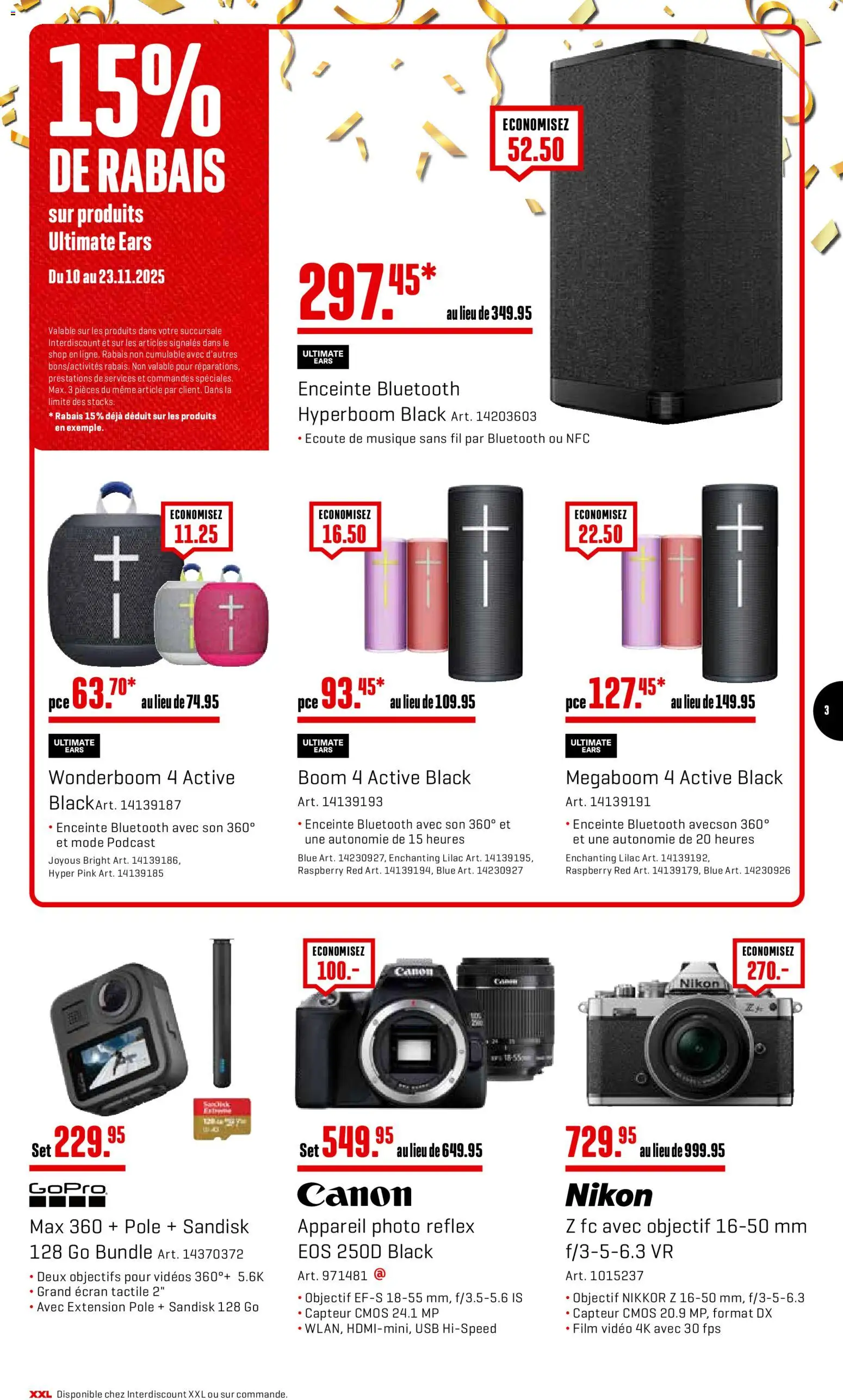 Interdiscount Aktionen FR – gültig ab 10.11.2025 | Seite: 3 | Produkte: Video, Usb