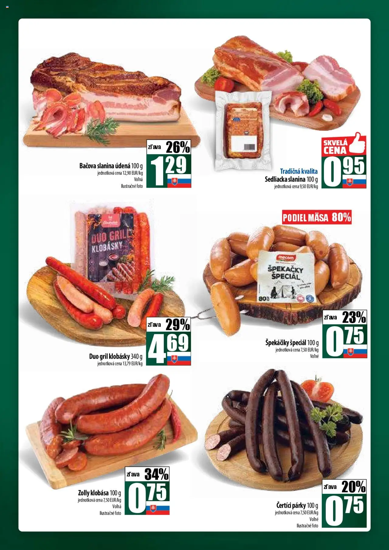 COOP Jednota široká ponuka │ platný od 21.08.2025 | Strana: 14 | Produkty: Gril, Slanina, Párky