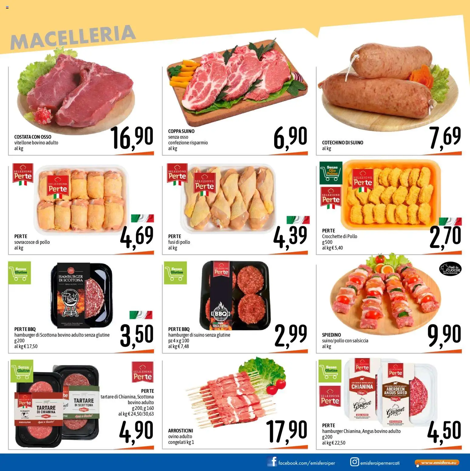 Volantino Emisfero del 28.12.2025 | Pagina: 11 | Prodotti: Pollo, Salsiccia, Arrosticini, Cotechino