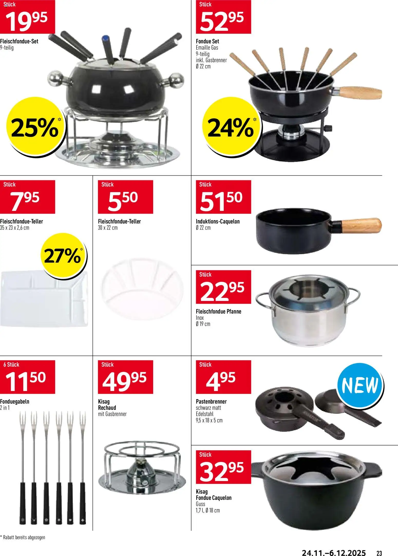 Prodega Aktionen Festtage – gültig ab 24.11.2025 | Seite: 23 | Produkte: Fondue