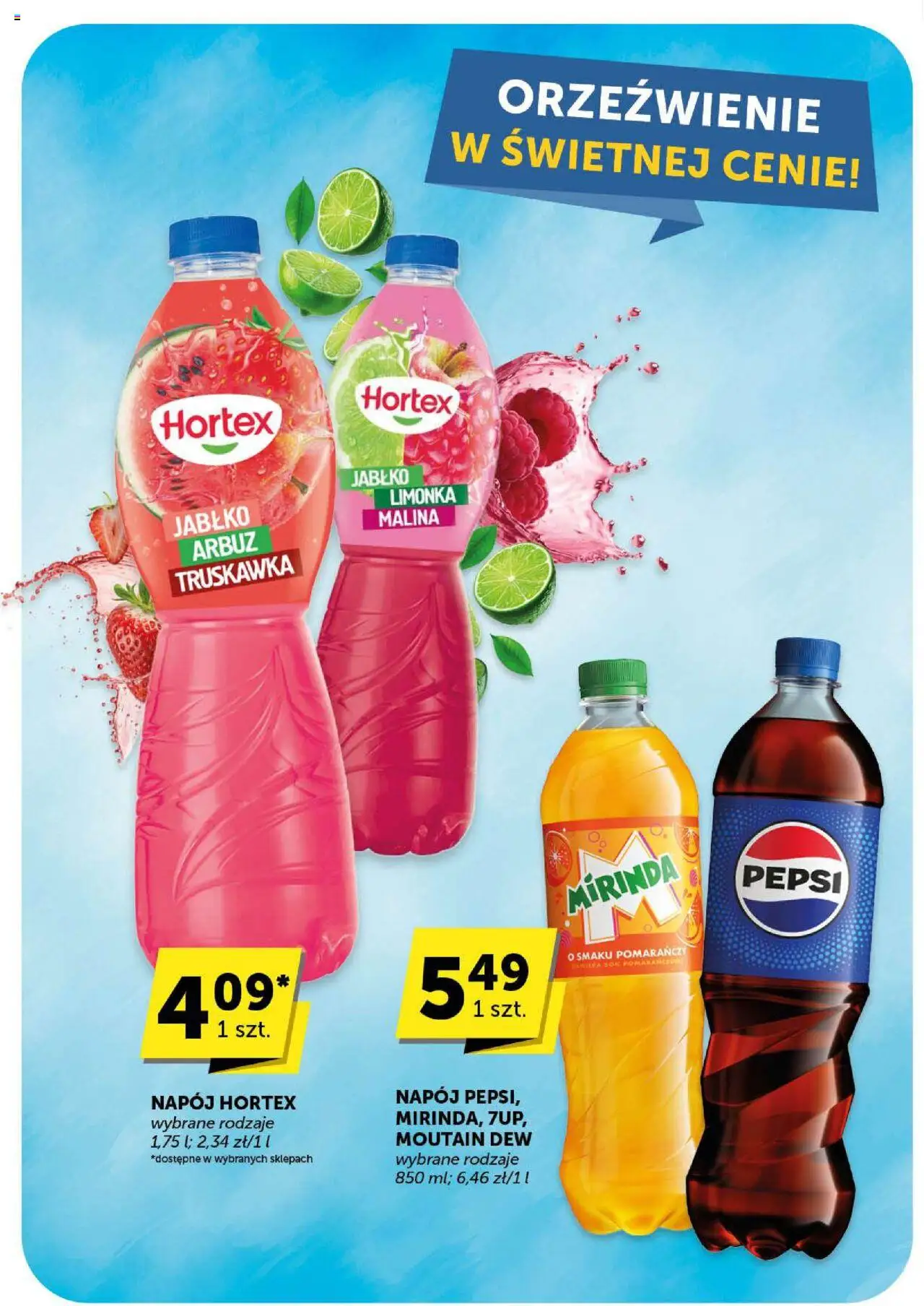 Euro Sklep Gazetka od 04.09.2025 | Strona: 39 | Produkty: Arbuz, Malina, Pepsi, Sok