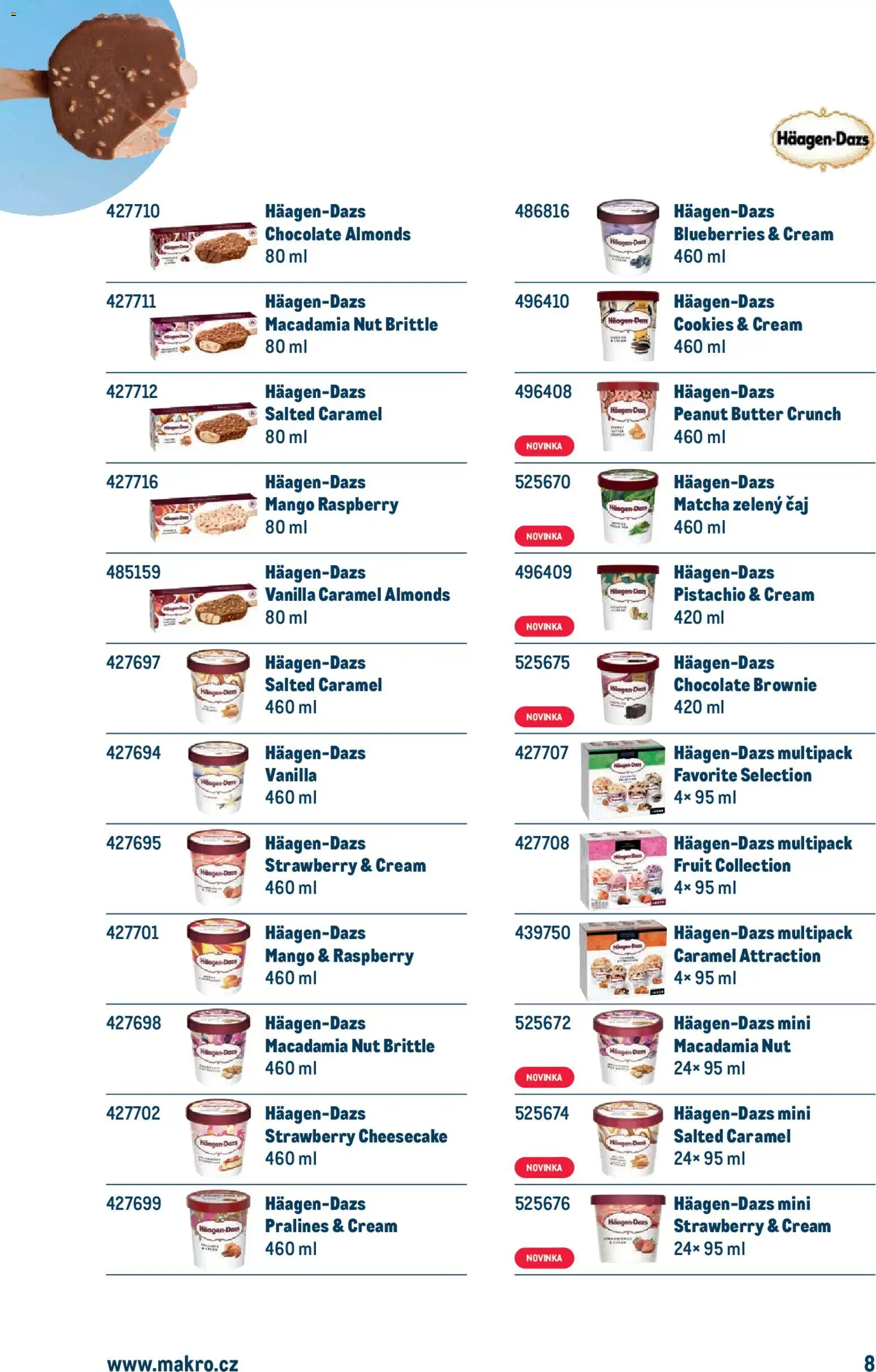 Makro leták - Doba zmrzlinová od 11.03.2026 | Strana: 8 | Produkty: Mango, Zelený čaj, Cookies, Matcha