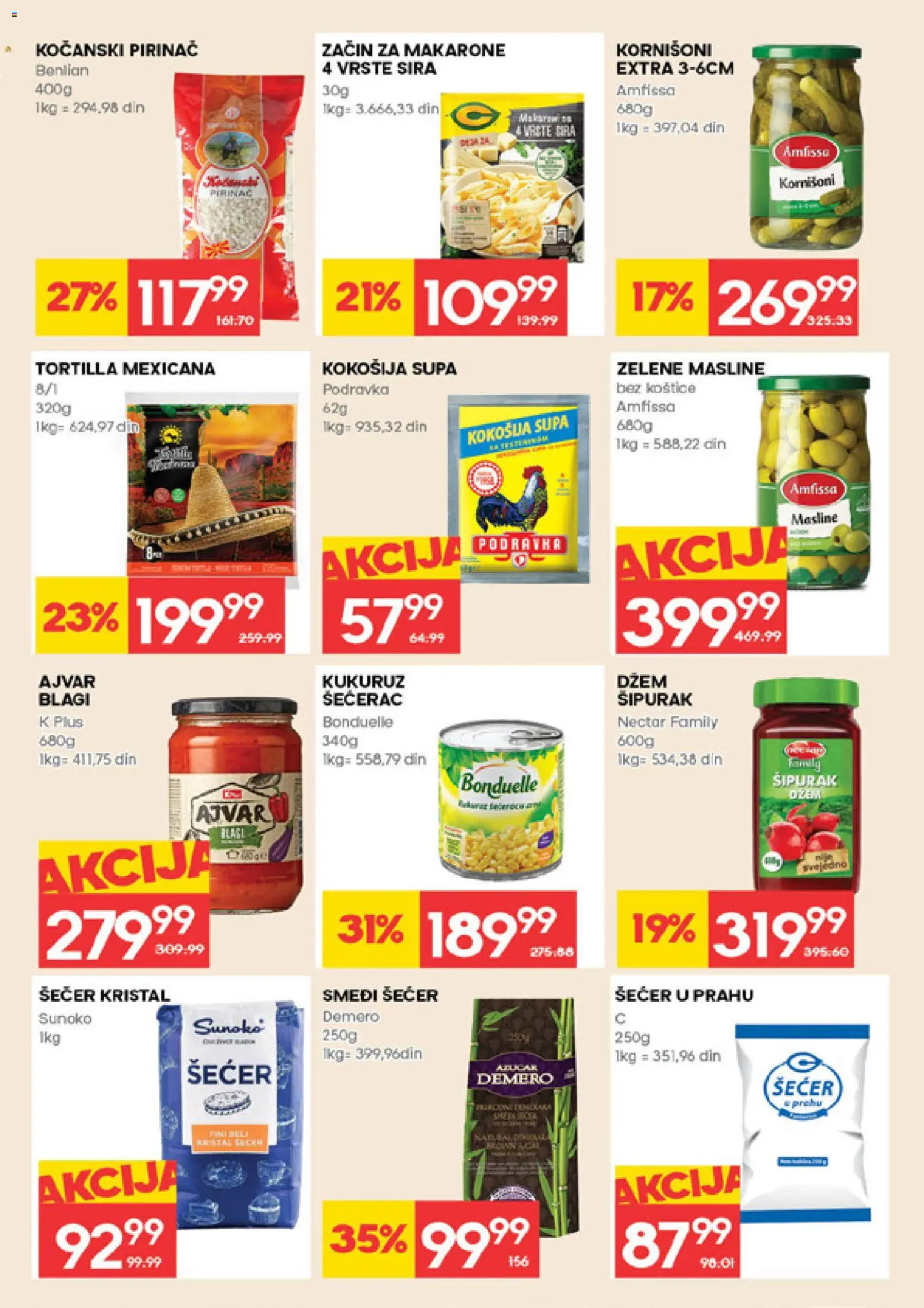 Idea katalog - važi od 19.02.2026 | Strana: 17 | Proizvode: Masline, Šećer, Podravka, Kukuruz