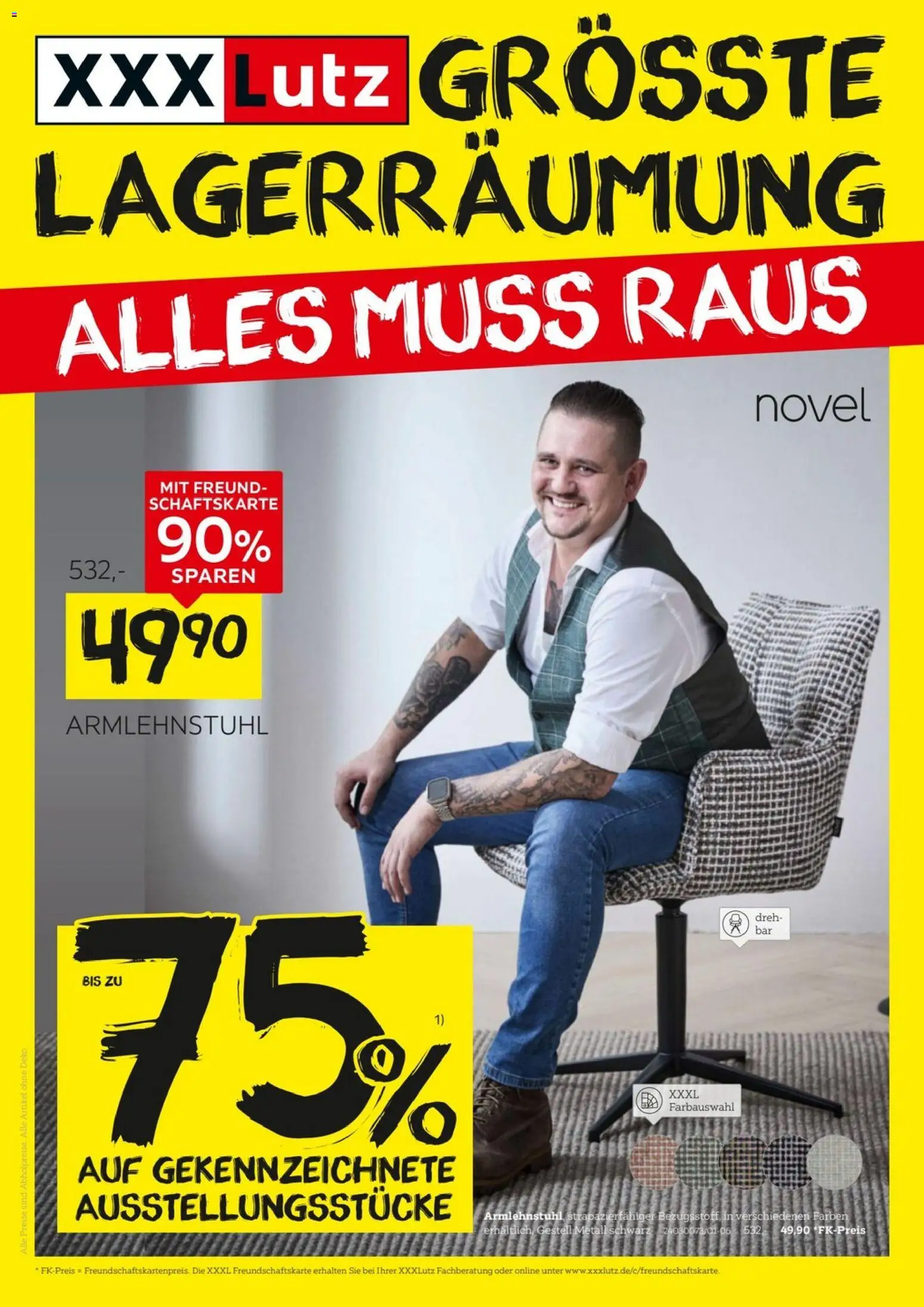 XXXL Lutz - Größte Lagerräumungsverkauf – gültig ab 09.11.2025 | Seite: 1