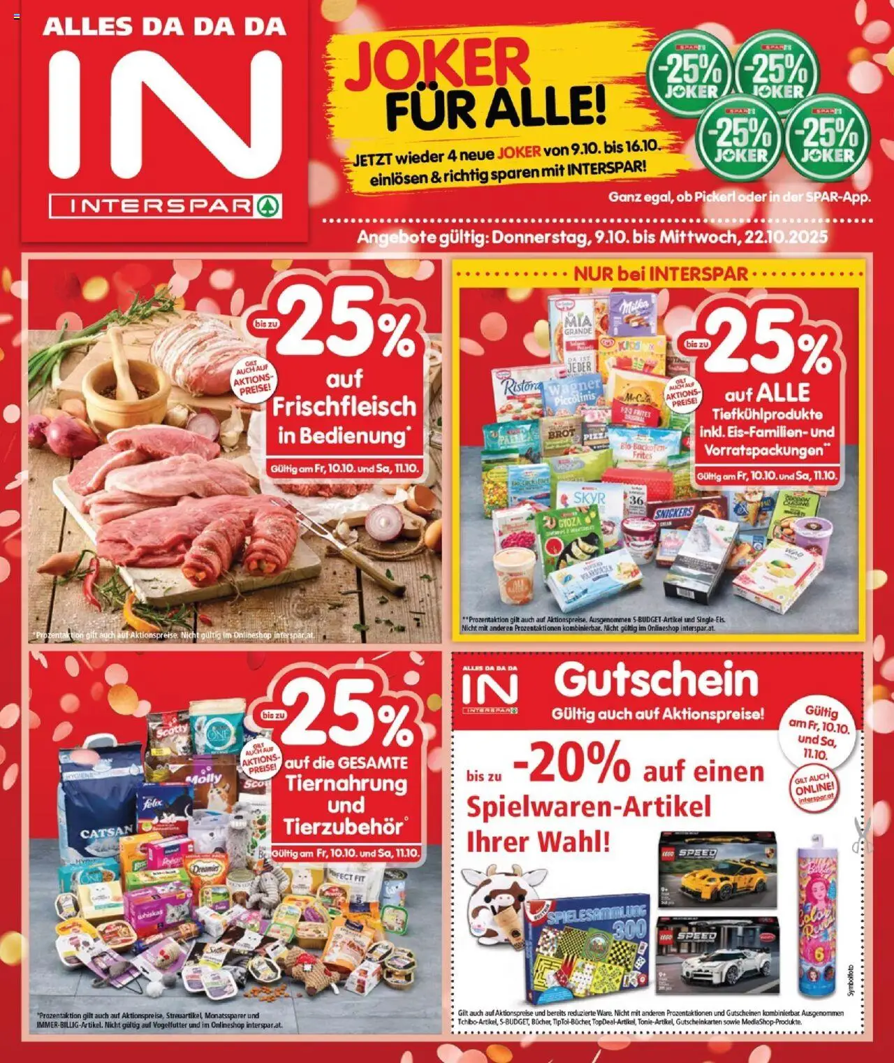 Interspar Flugblatt - Burgenland Nord gültig ab 09.10.2025 | Seite: 1 | Produkte: Brot, Pizza