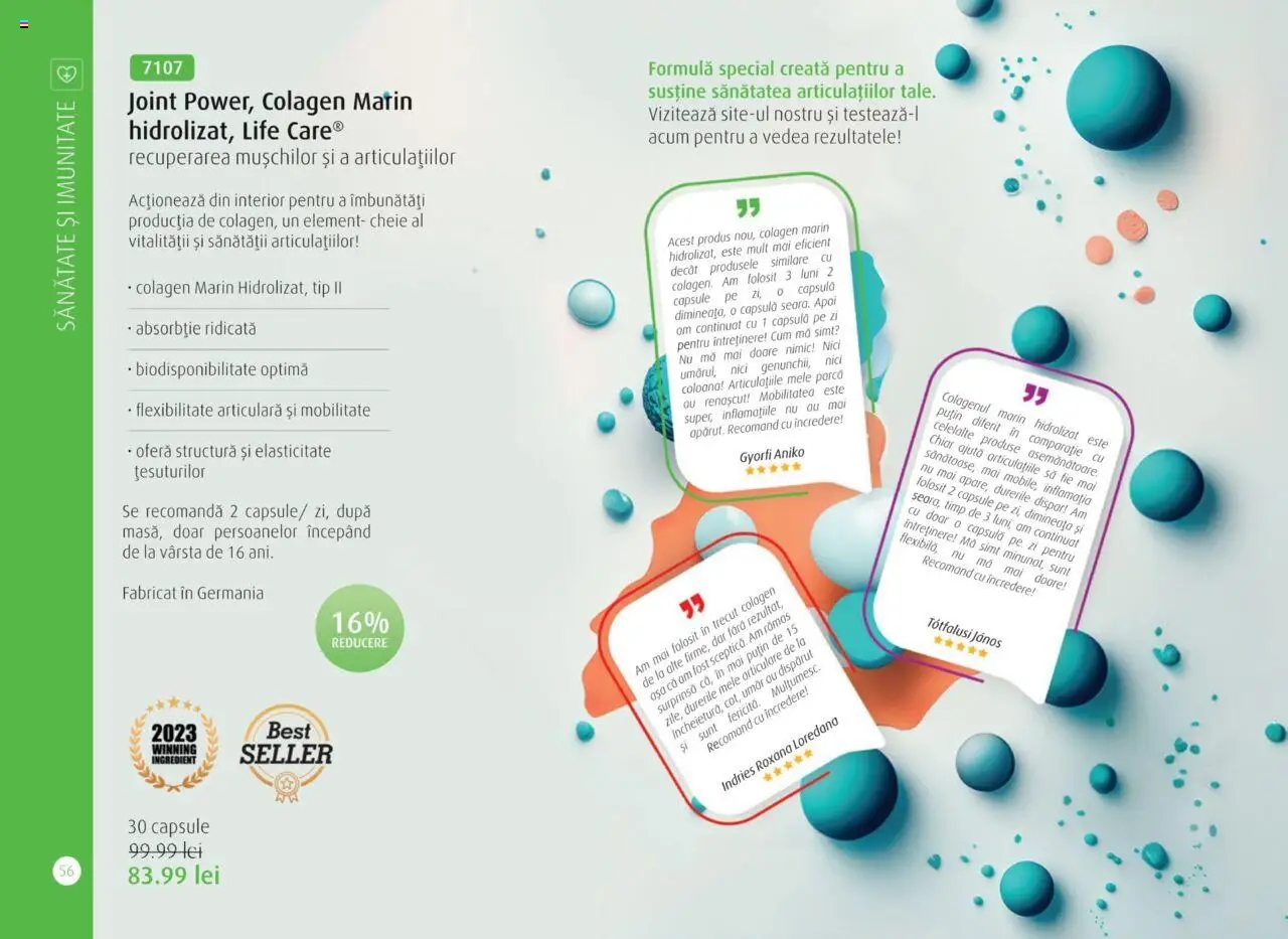 Life Care catalog - Aprilie/Octombrie – valabil de la 01.04.2025 | Pagină: 58