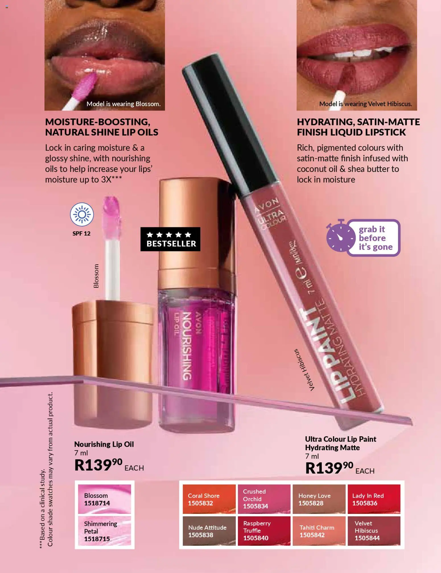 New Avon catalogue – valid from 01.01.2026 | Page: 69 | Products: Lock, Butter, Oil, Lipstick