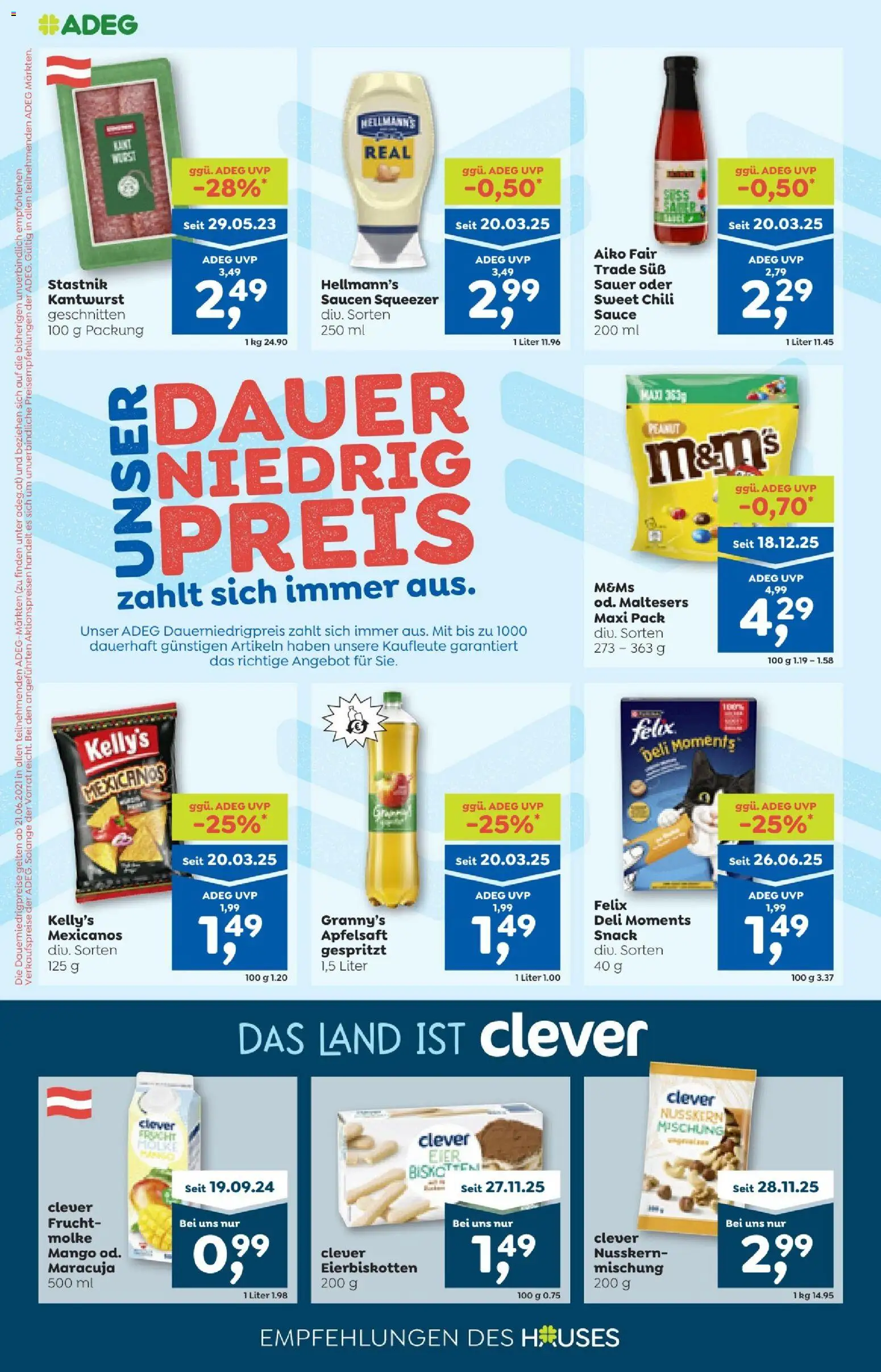 ADEG Vorarlberg gültig ab 29.01.2026 | Seite: 10 | Produkte: Mango, Chili, Planche de surf, Eier