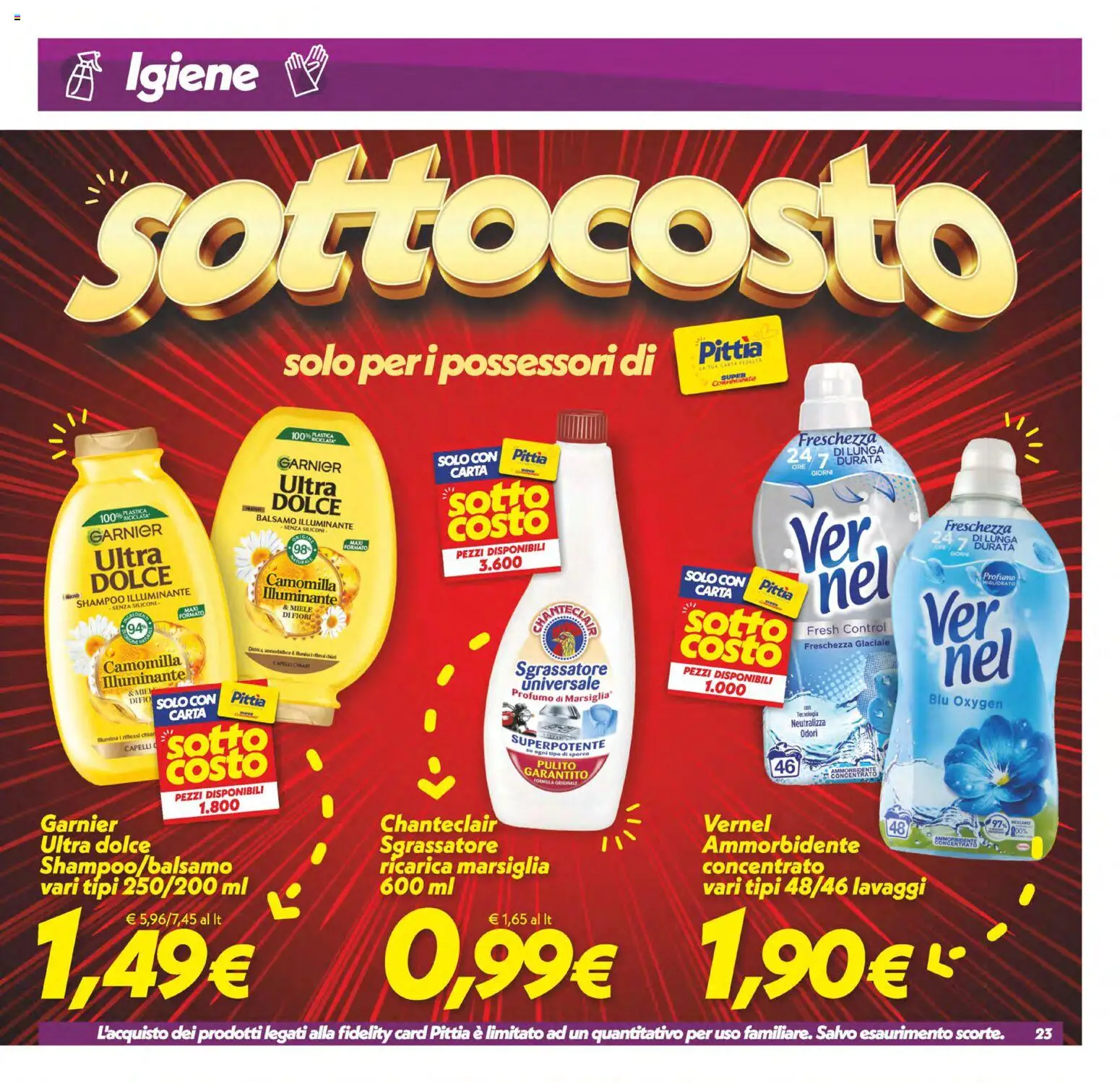 Volantino SuperConveniente del 24.02.2026 | Pagina: 23 | Prodotti: Illuminante, Ammorbidente, Sgrassatore, Profumo