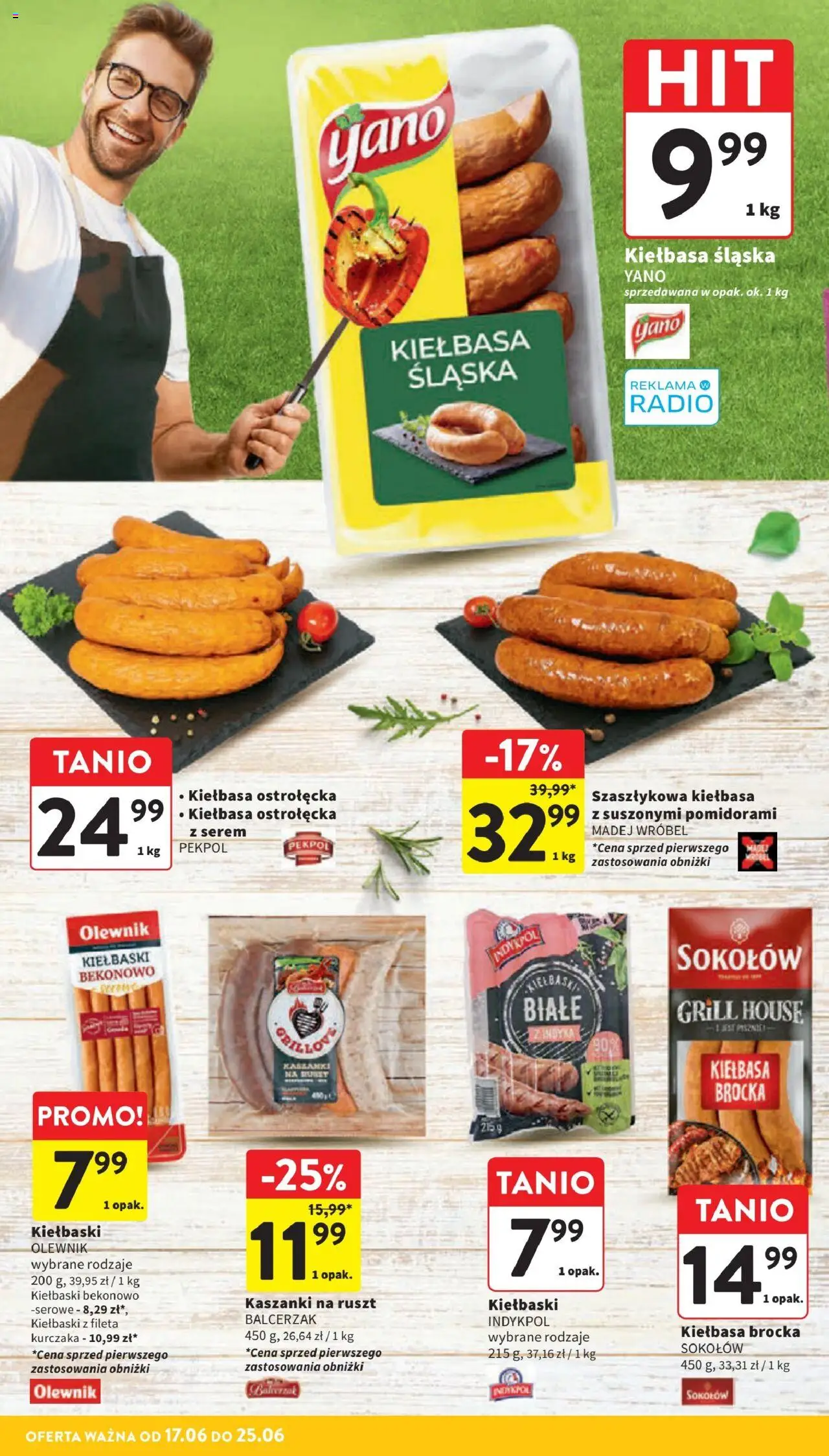 Intermarche Gazetka od 17.06.2025 | Strona: 16 | Produkty: Kiełbasa, Radio, Kiełbaski, Ruszt