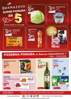 Bakmaz - Katalog - Pregled kataloga iz trgovine Bakmaz, vrijedi od 11.02.2026 | Stranica: 8 | Proizvodi: Lješnjak, Napolitanke, Kupus, Oslić