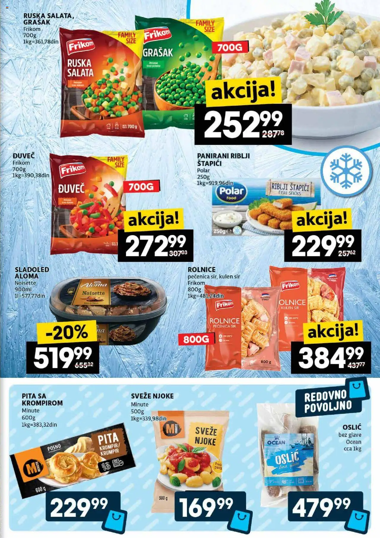 Idea katalog - važi od 16.10.2025 | Strana: 15 | Proizvode: Sladoled, Riblji štapići, Kulen, Oslić