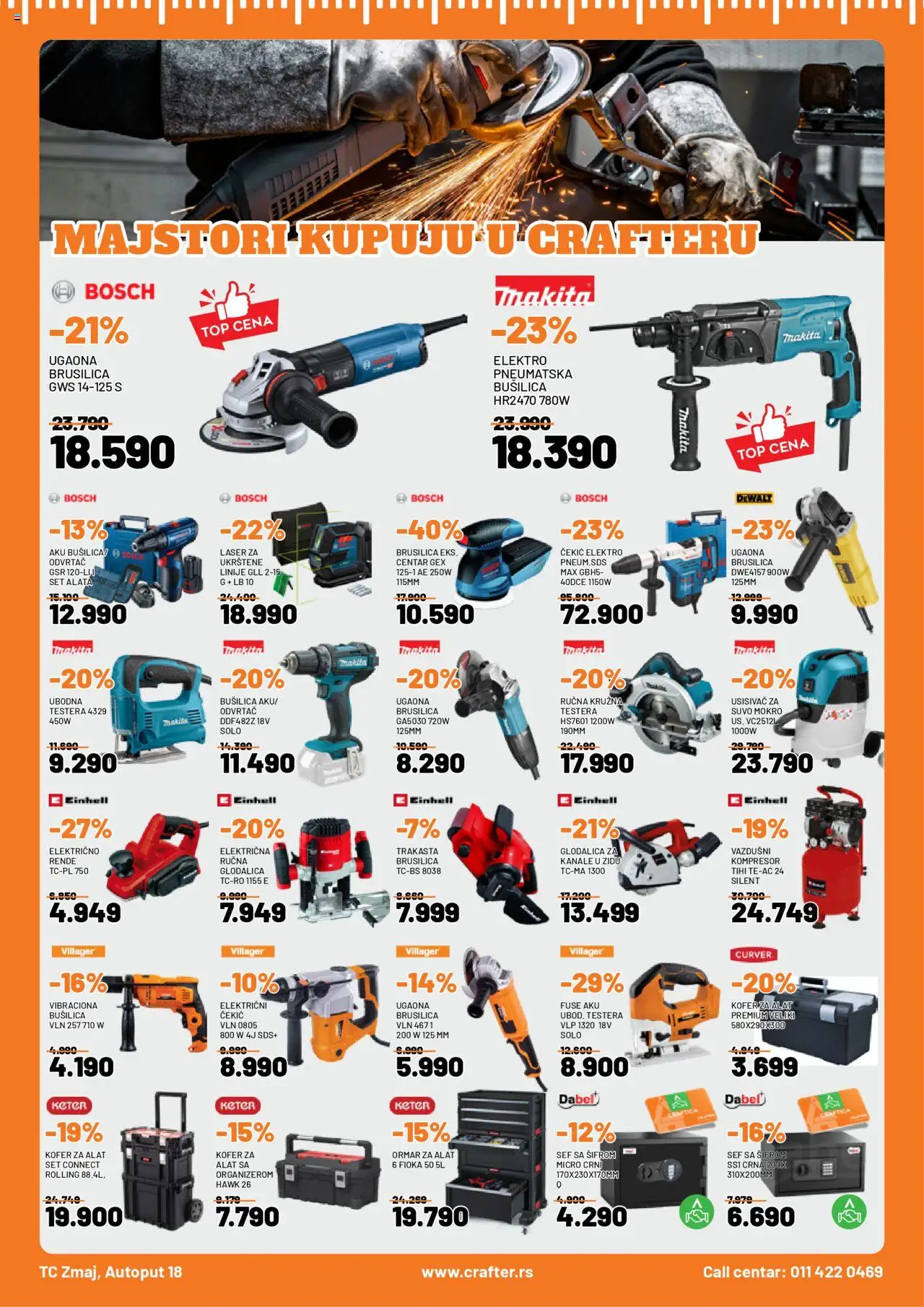 Crafter katalog - važi od 03.06.2025 | Strana: 5 | Proizvode: Usisivač, Kofer, Ormar, Rende