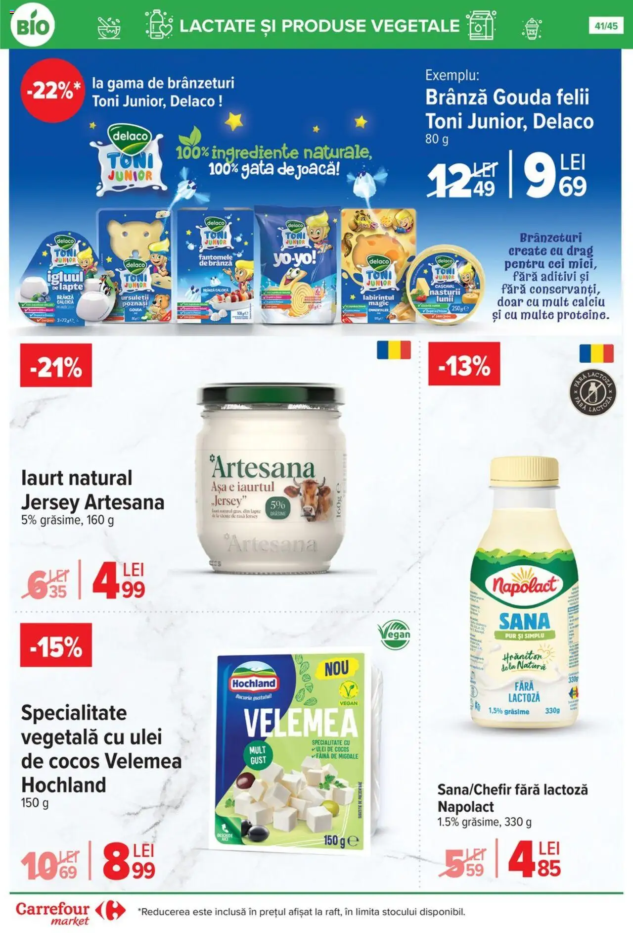 Noul catalog Carrefour – valabil de la 15.10.2025 | Pagină: 44 | Produse: Pară, Migdale, Brânză, Făină