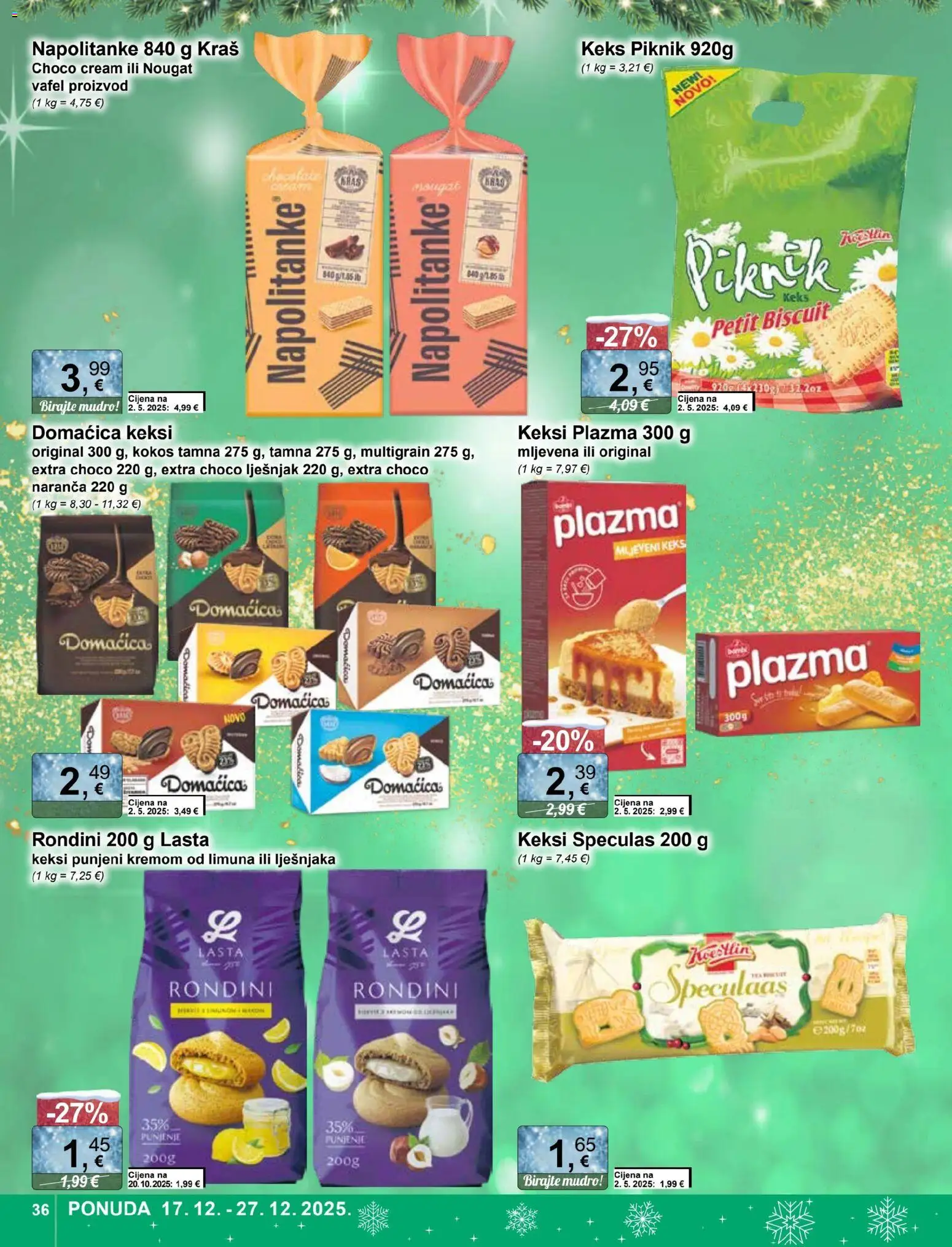 KTC katalog | vrijedi od 17.12.2025 | Stranica: 36 | Proizvodi: Keksi, Keks, Lješnjak, Napolitanke
