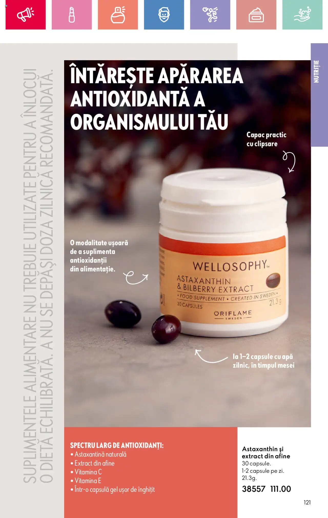 Oriflame catalog 11 2025 – valabil de la 27.07.2025 | Pagină: 121 | Produse: Afine, Apă