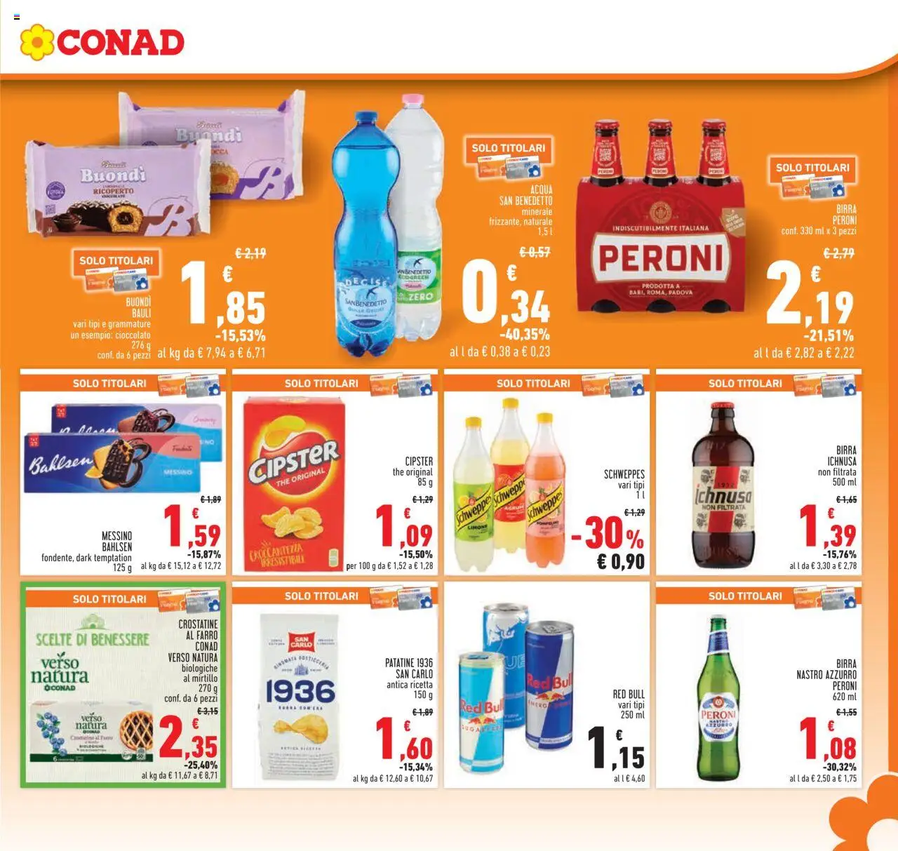 Volantino Conad del 23.10.2025 | Pagina: 17 | Prodotti: Birra, Acqua, Crostatine, Red Bull
