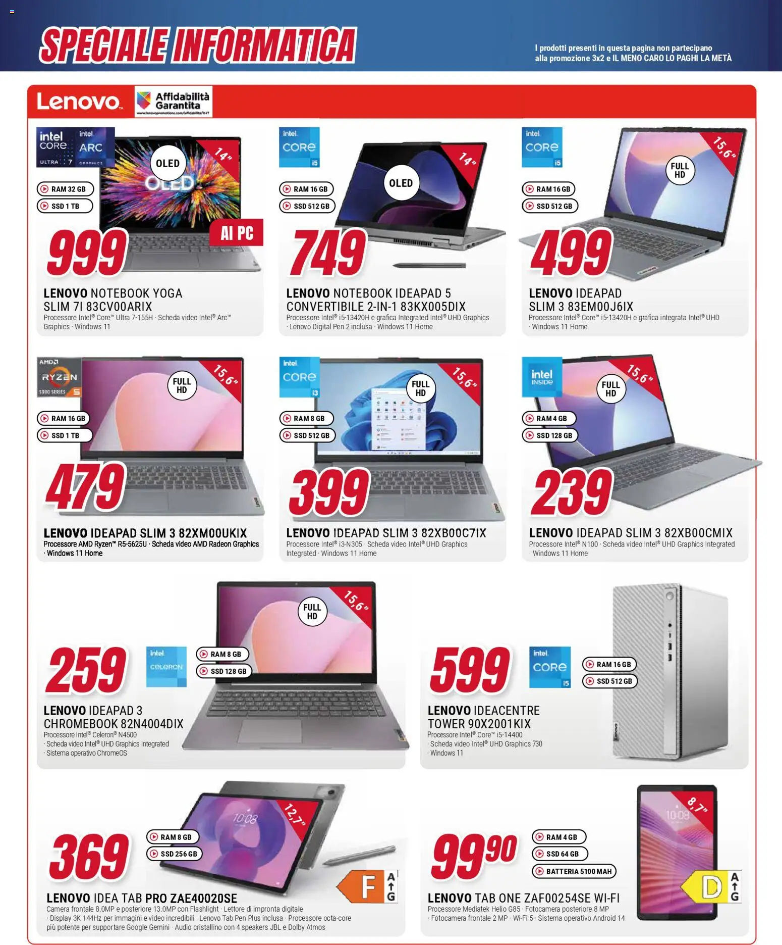 Volantino Trony del 30.10.2025 | Pagina: 33 | Prodotti: Notebook, PC, Audio, Fotocamera