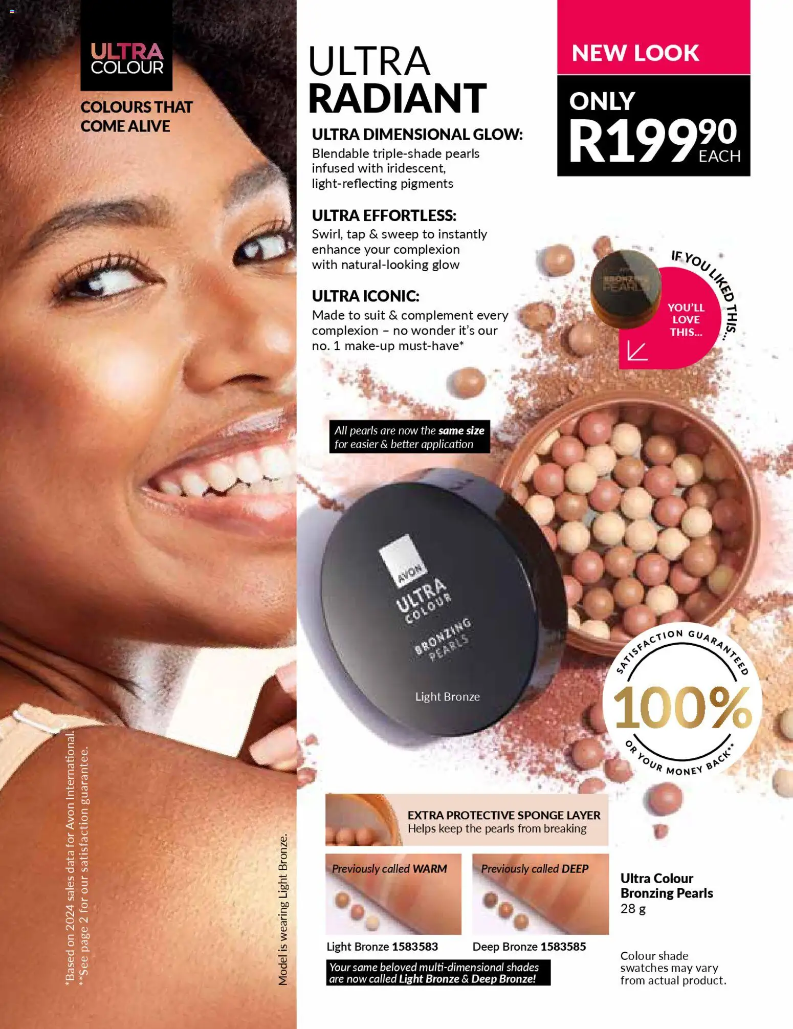 New Avon catalogue – valid from 01.01.2026 | Page: 49 | Products: Bronzing pearls, Suit, Light, Tap