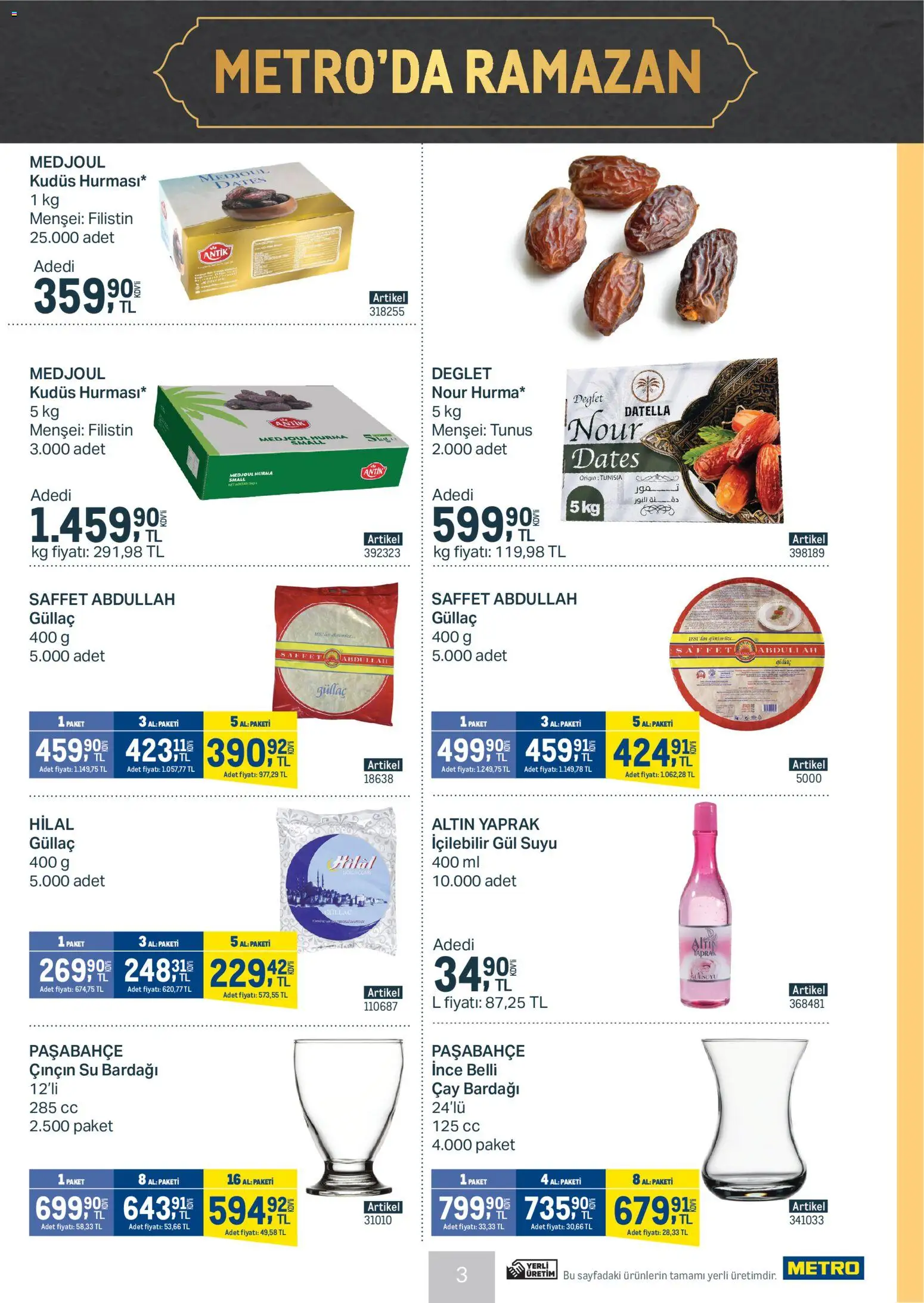 Metro - Et & Tavuk & Köfte Restoranları - 04.02.2026 tarihinden itibaren geçerlidir | Sayfa: 3