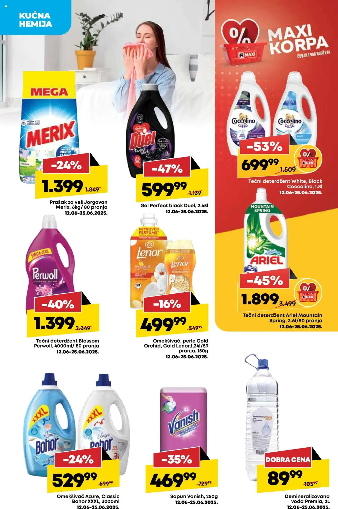 Mega Maxi katalog - važi od 12.06.2025 | Strana: 28 | Proizvode: Tečni deterdžent, Korpa, Sapun, Coccolino