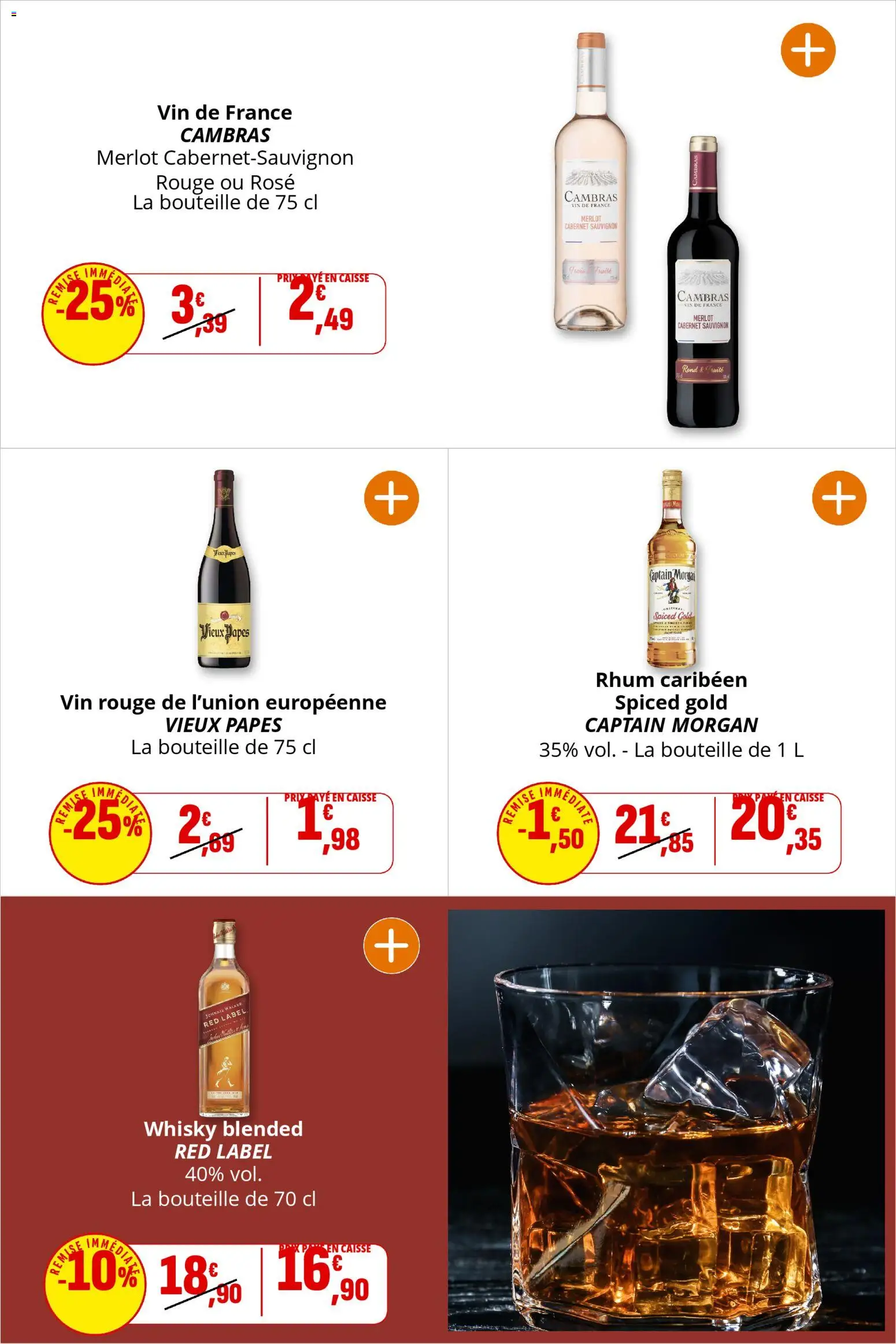 {H1} | Page: 19 | Produits: Whisky, Rhum, Captain Morgan, Vin