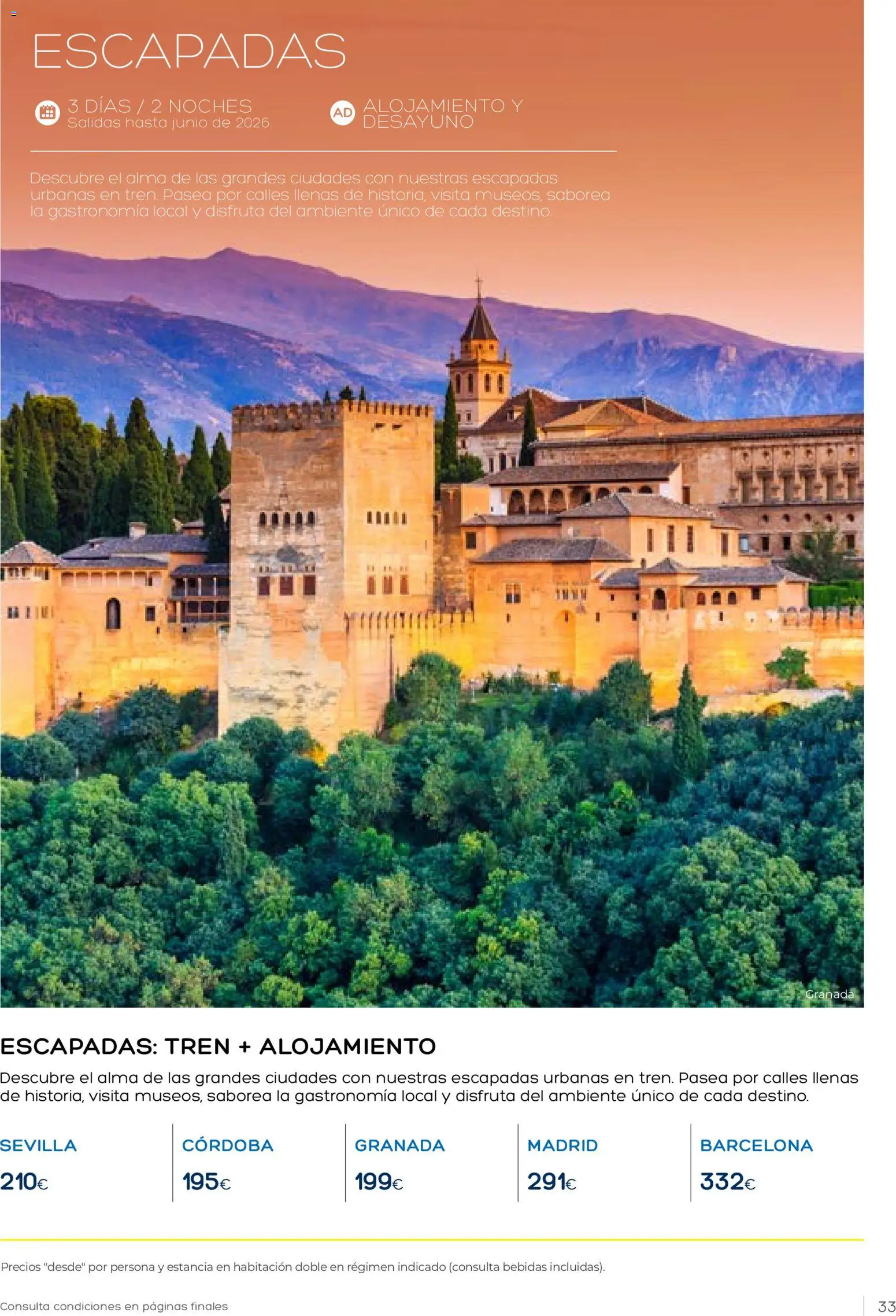 Viajes El Corte Inglés Vacaciones Económicas │ válido desde el 22.10.2025 | Página: 33