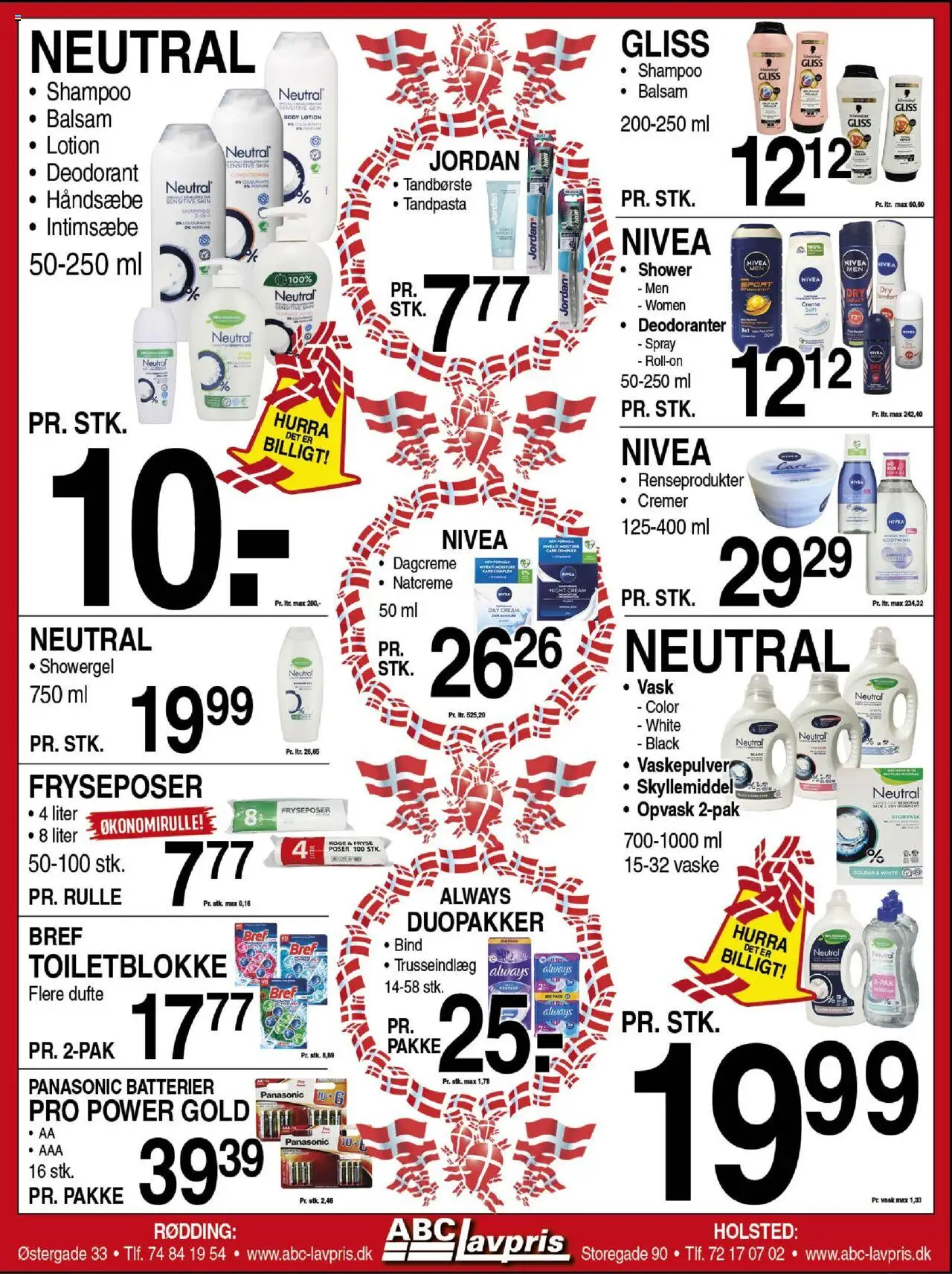 Abc Lavpris tilbudsavis – gyldig fra 10.09.2025 | Side: 8 | Produkter: Shampoo, Deodorant, Vaskepulver, Batterier
