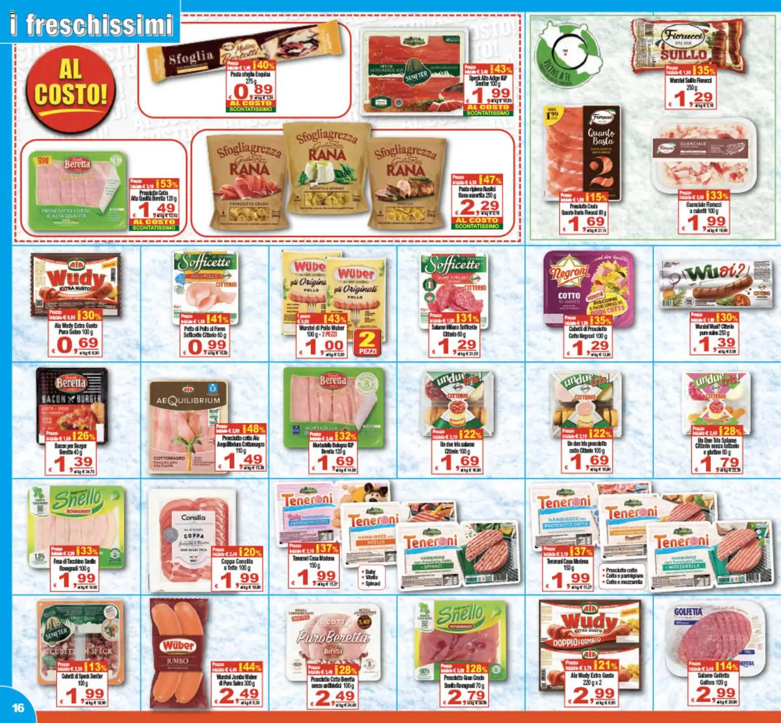 Volantino CTS del 17.04.2026 | Pagina: 16 | Prodotti: Pollo, Spinaci, Hamburger, Guanciale