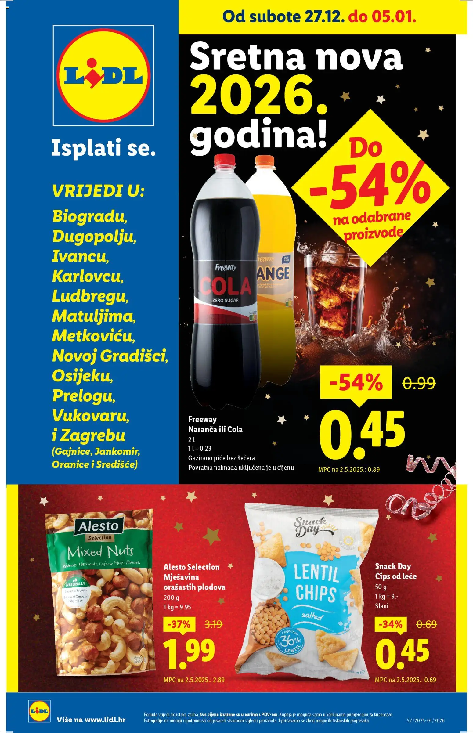 Lidl katalog | vrijedi od 27.12.2025 | Stranica: 1 | Proizvodi: Čips