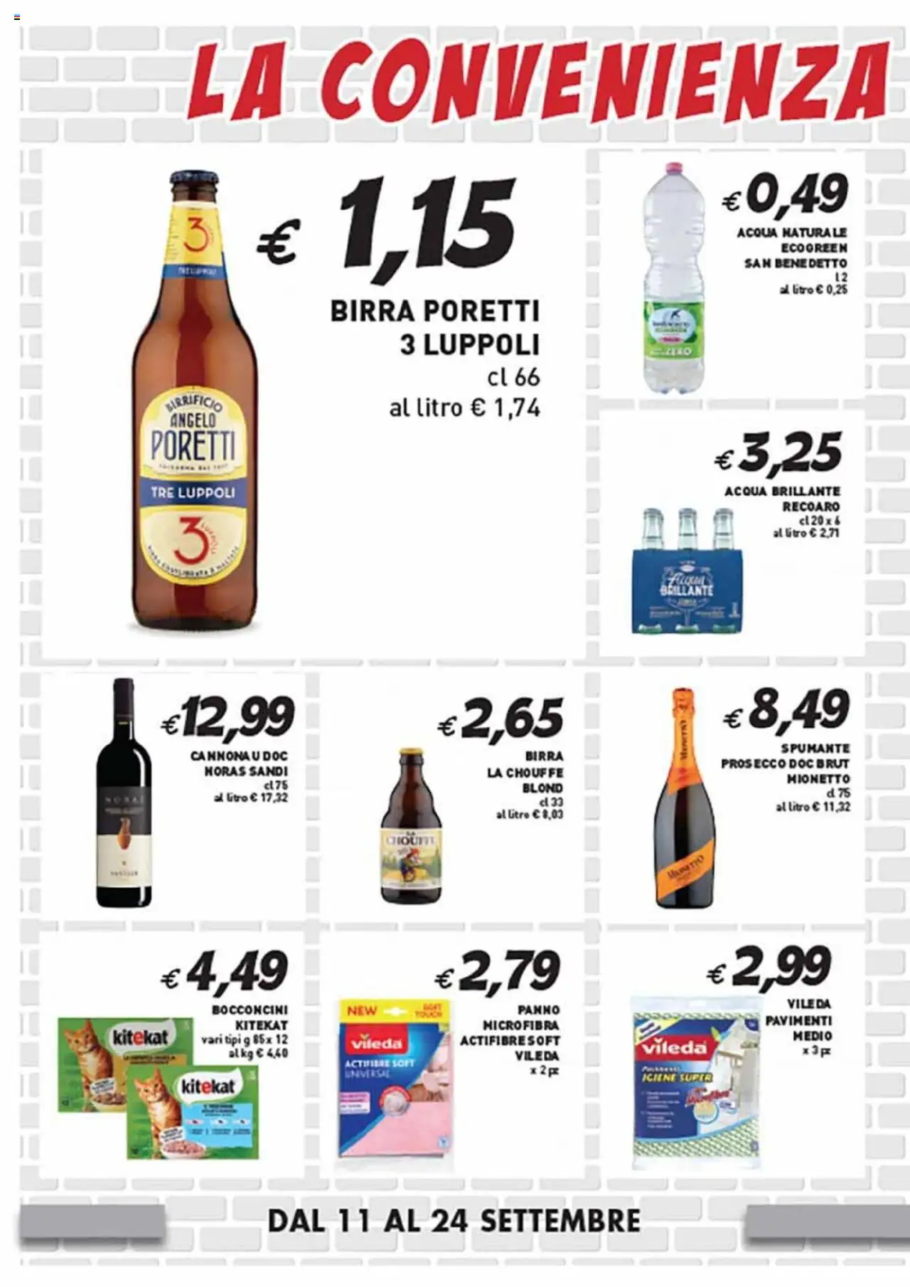 Volantino Coal del 11.09.2025 | Pagina: 6 | Prodotti: Prosecco, Acqua, Spumante, Acqua naturale