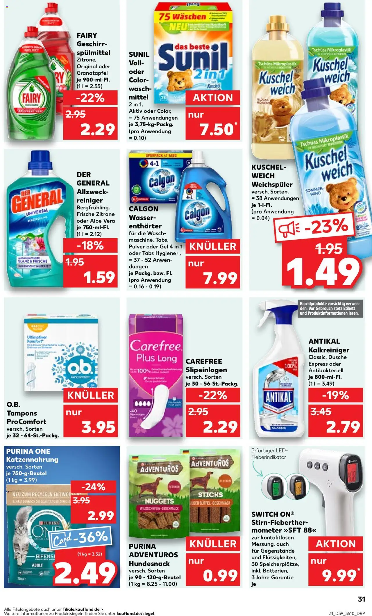 Kaufland prospekt Zeitz	 – gültig ab 25.09.2025 | Seite: 31 | Produkte: Purina one, Thermometer, Dusche, Zitrone