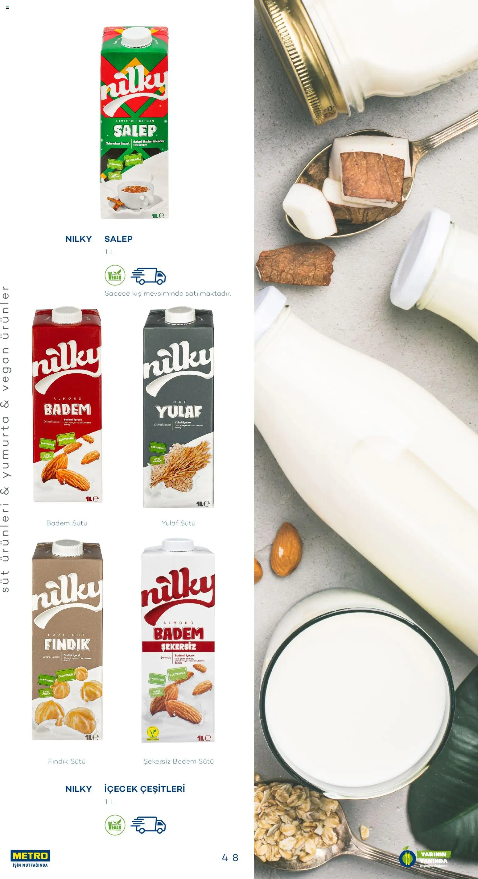 Metro - Sürdürülebilir Ürünler Kataloğu - 28.07.2025 tarihinden itibaren geçerlidir | Sayfa: 48 | Ürünler: Süt, Yumurta, Fındık, Yulaf