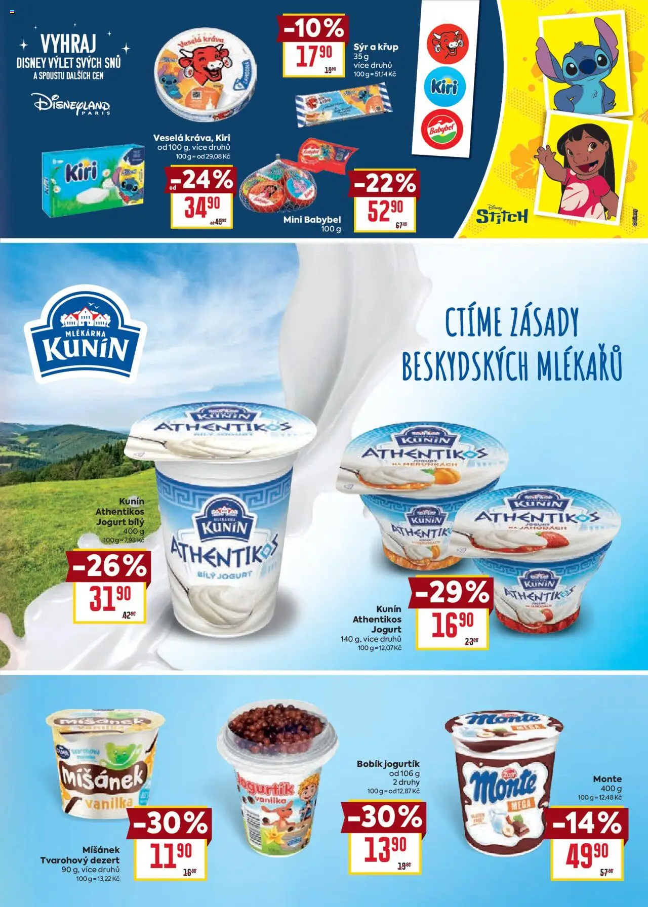 Billa leták - Zpátky do školy od 06.08.2025 | Strana: 9 | Produkty: Tvarohový dezert, Jogurt, Babybel, Bílý jogurt