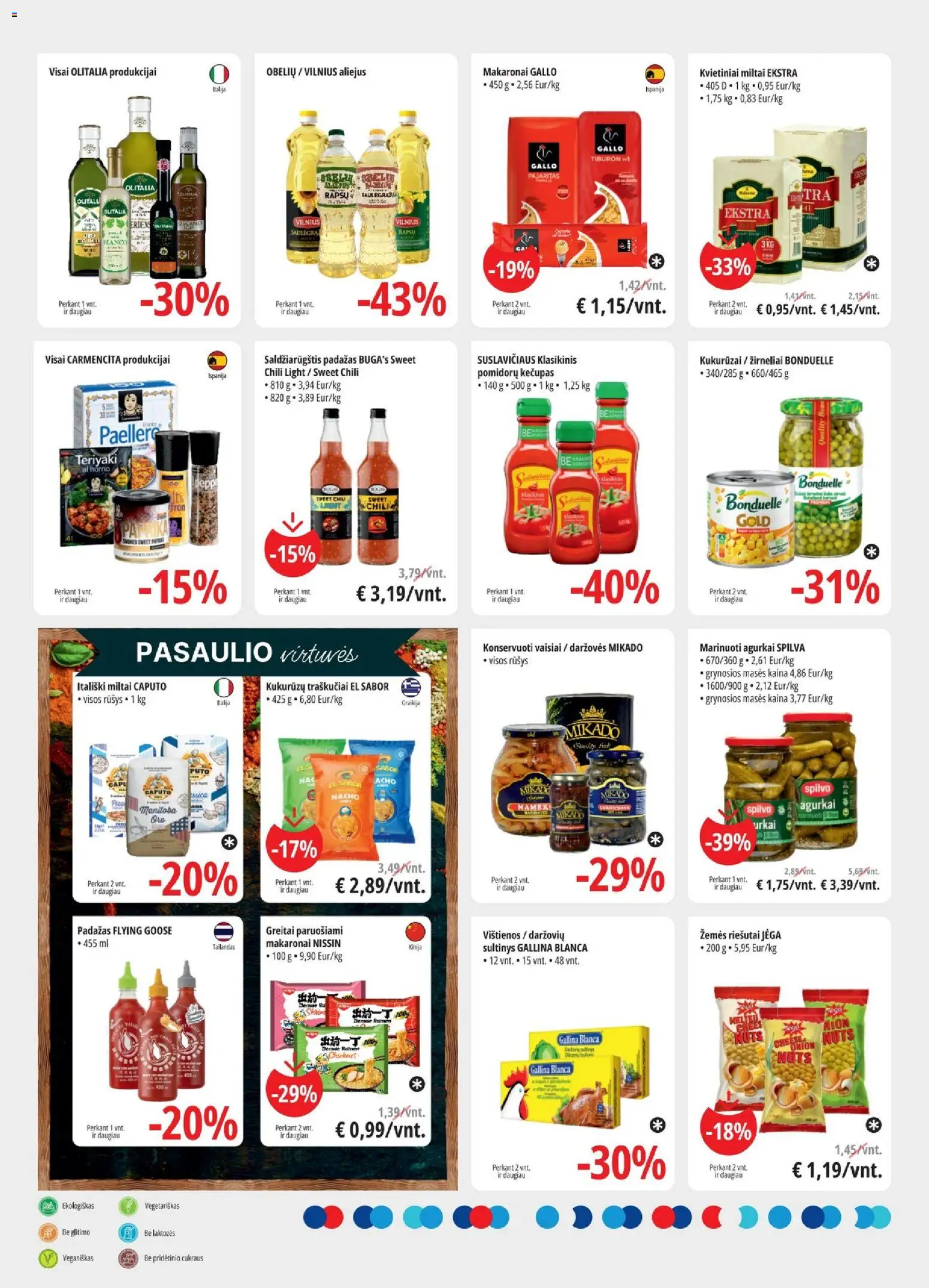 ePromo akcijos nuo 18.03.2026 | Puslapis: 8 | Prekių: Riešutai, Vištienos, Aliejus, Žirneliai