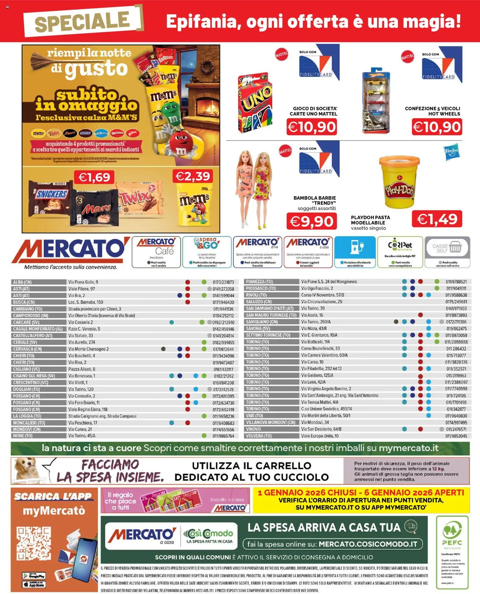 Volantino Mercatò del 29.12.2025 | Pagina: 16 | Prodotti: Pasta, Carrello, Gioco