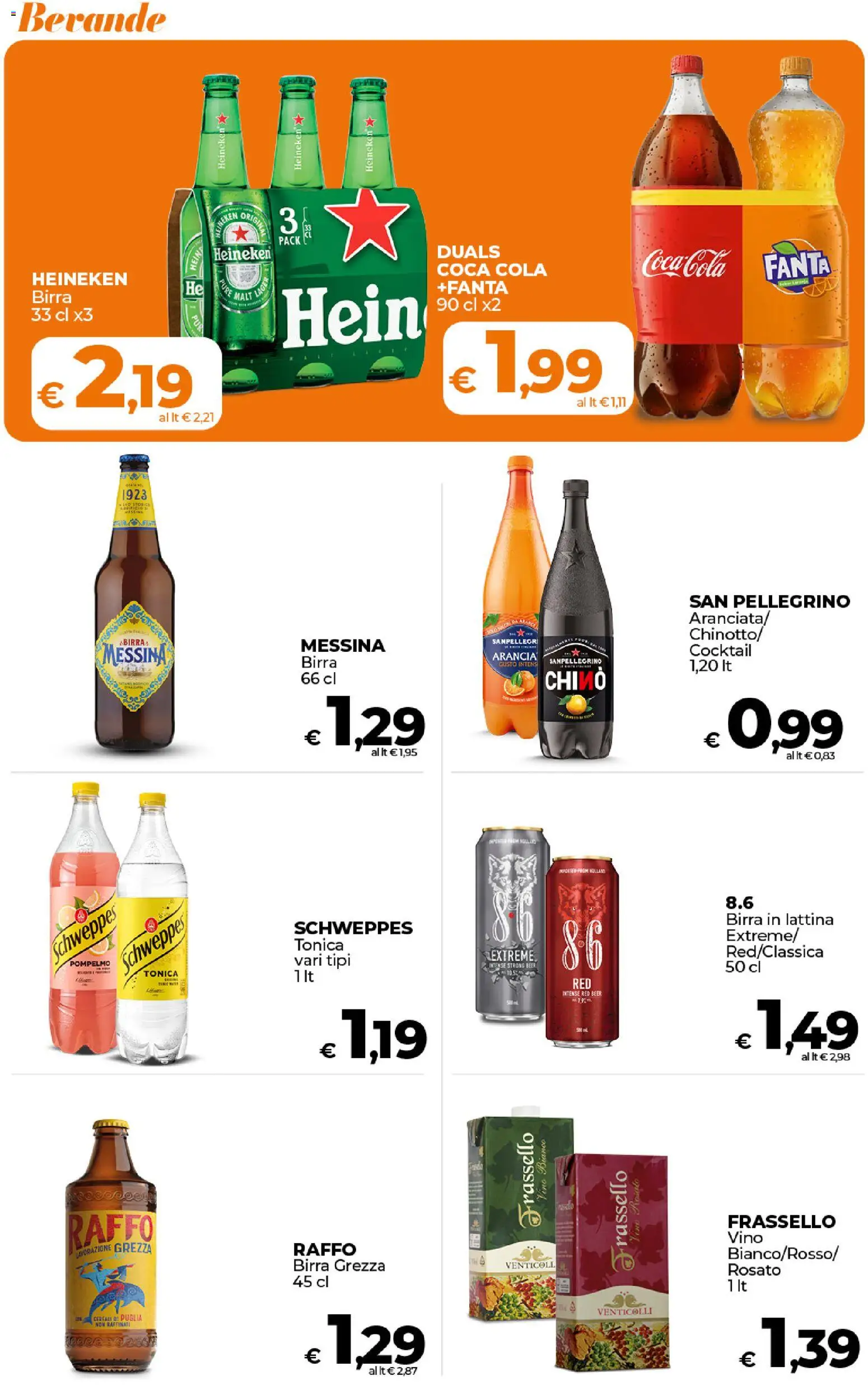 Volantino Ipercoop del 17.01.2026 | Pagina: 39 | Prodotti: Birra, Fanta, Arancia, Coca Cola