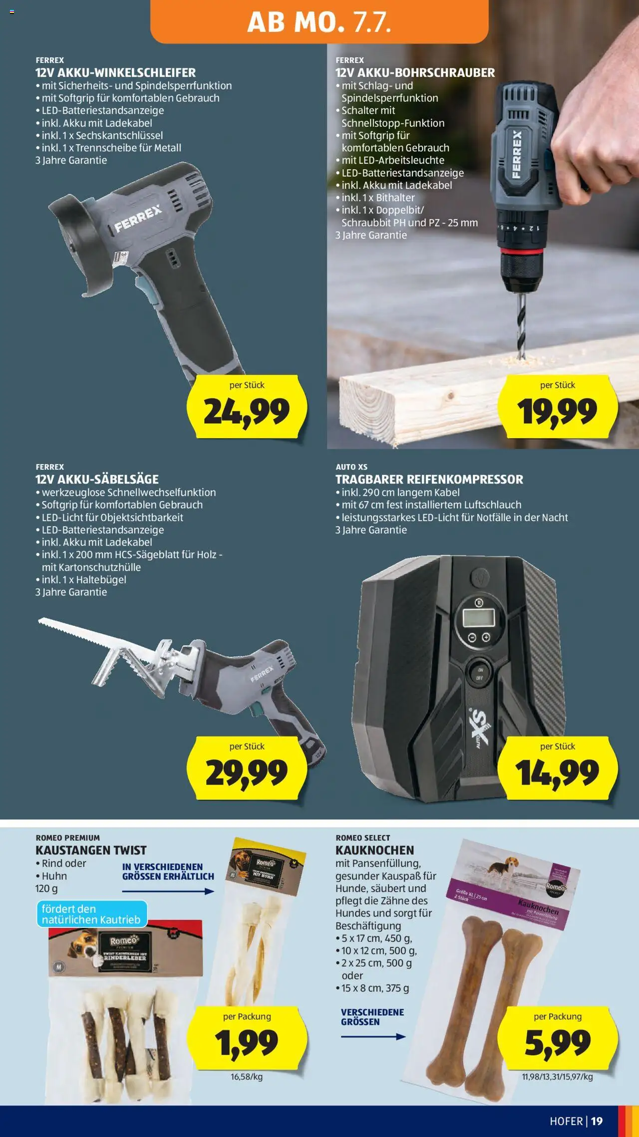 Hofer Flugblatt gültig ab 04.07.2025 | Seite: 23 | Produkte: Kabel