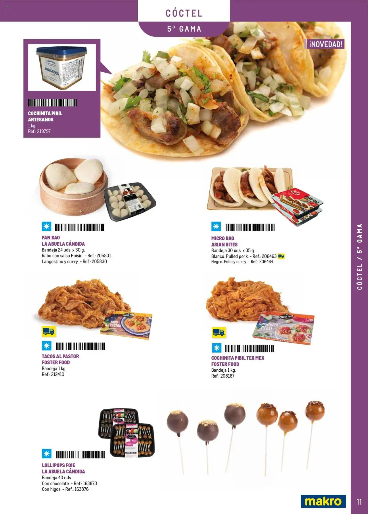 Makro - Catering y Eventos Península │ válido desde el 11.06.2025 | Página: 11 | Productos: Pan, Tacos, Bandeja, Langostino