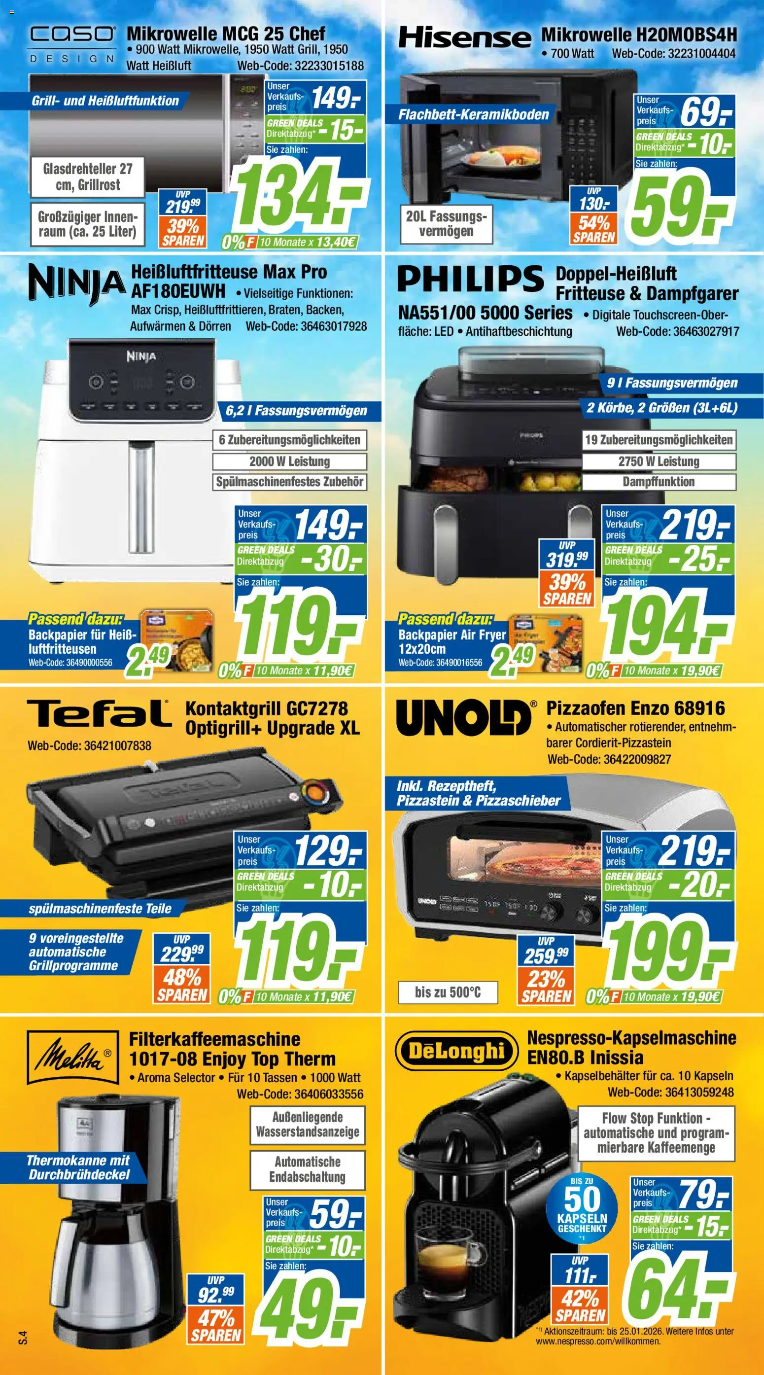 Expert Prospekt 	 – gültig ab 31.01.2026 | Seite: 4 | Produkte: Philips, Mikrowelle, Grill, Fritteuse
