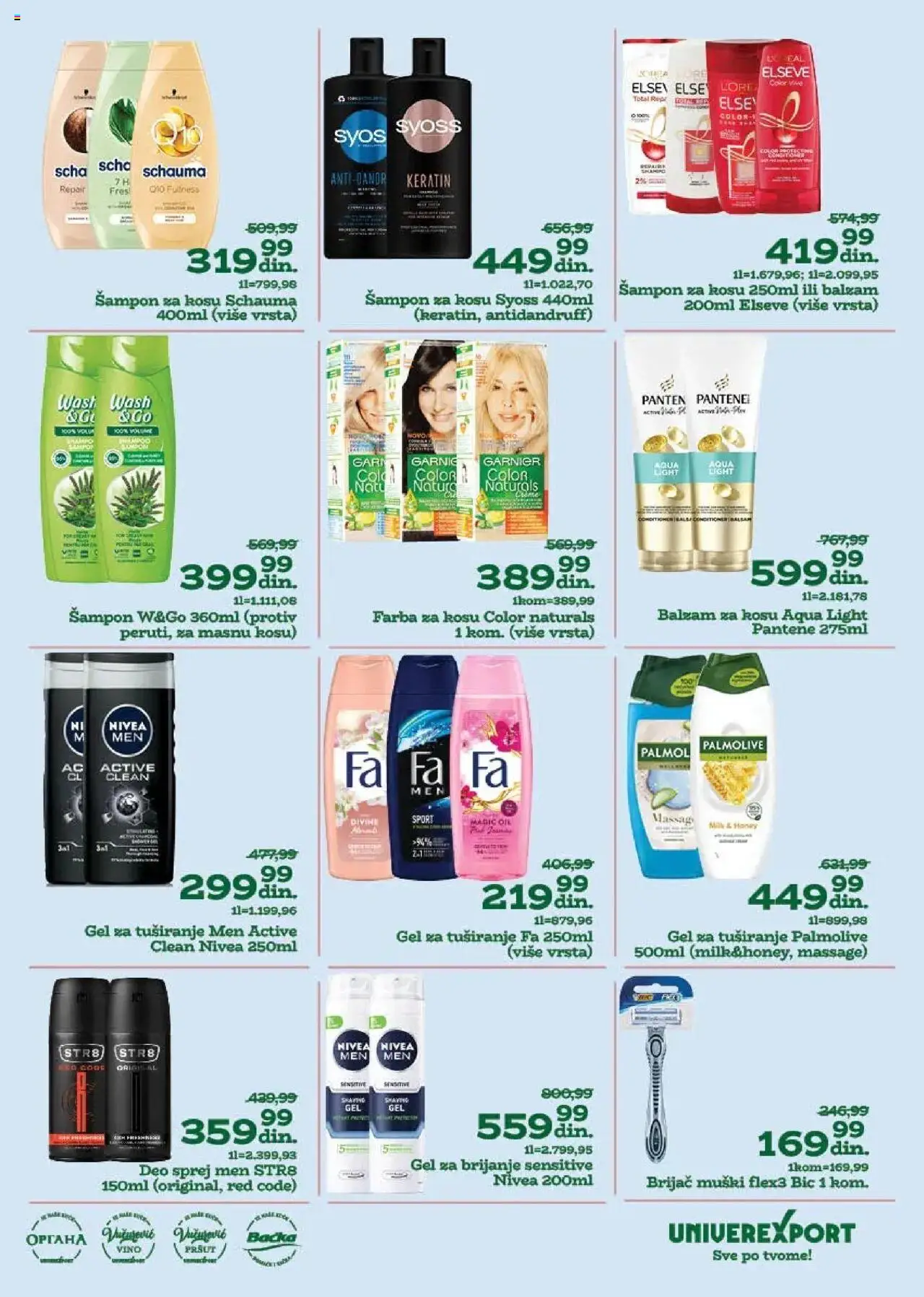 Univerexport katalog - važi od 04.08.2025 | Strana: 27 | Proizvode: Nivea, Balzam, Vino, Gel za tuširanje