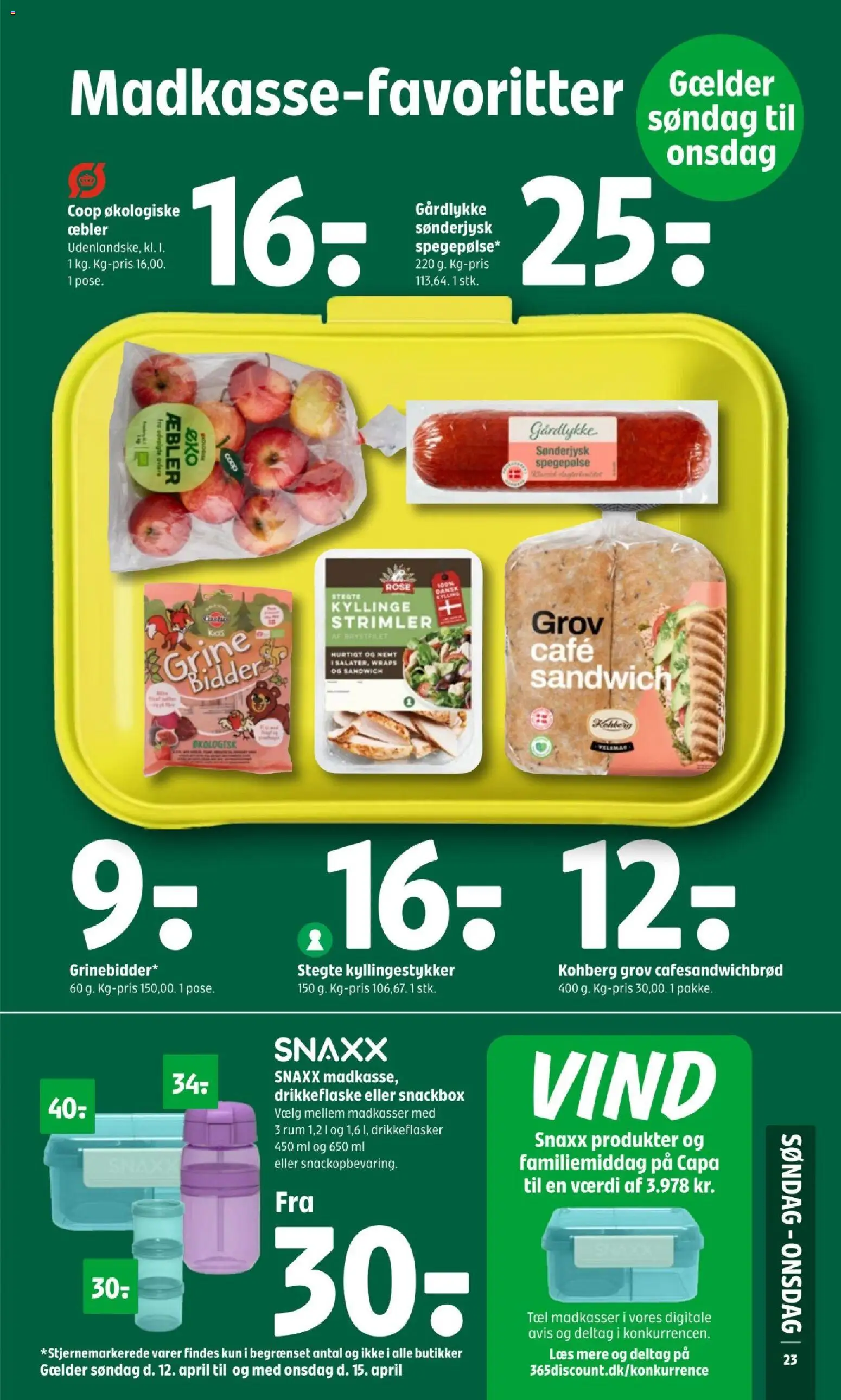 Coop 365 tilbudsavis – gyldig fra 09.04.2026 | Side: 2 | Produkter: Æbler, Spegepølse