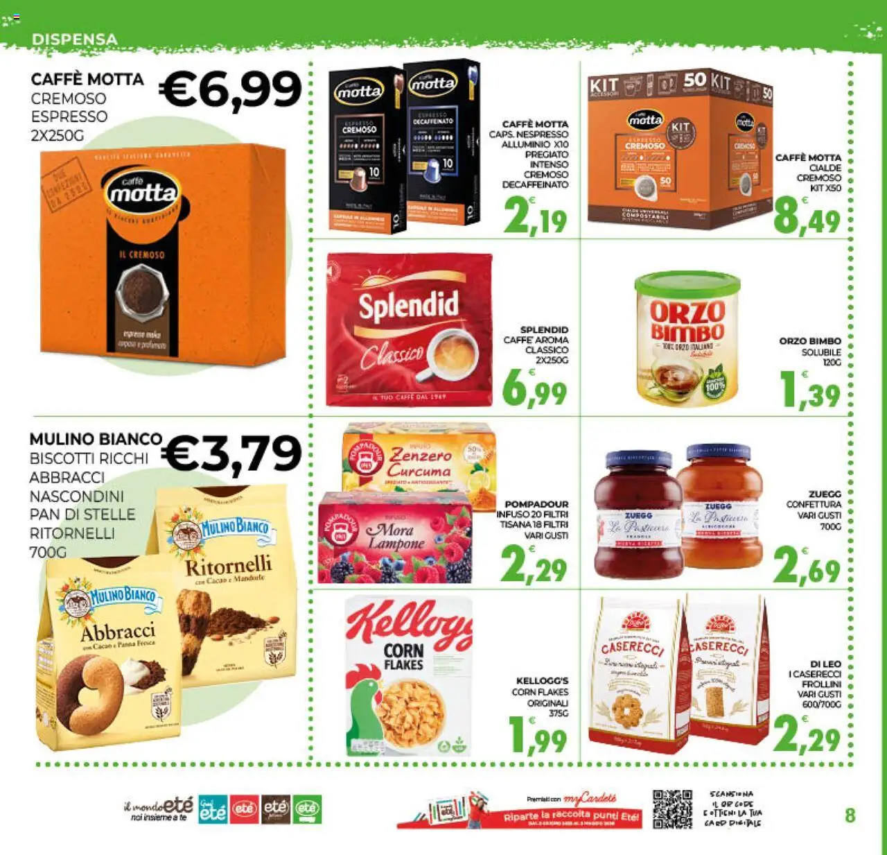 Volantino Eté del 10.10.2025 | Pagina: 8 | Prodotti: Caffè, Tè, Cacao, Frollini