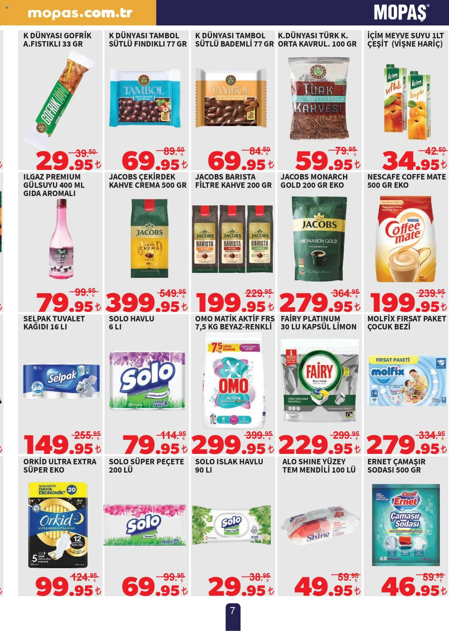 Mopaş Katalog - 13.02.2026 tarihinden itibaren geçerlidir | Sayfa: 7 | Ürünler: Kahve, Meyve suyu, Meyve, Şeftali
