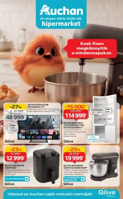 Auchan - Műszaki cikk ajánlataink hipermarketekben - amely érvényes a következő dátumtól: 09.10.2025
