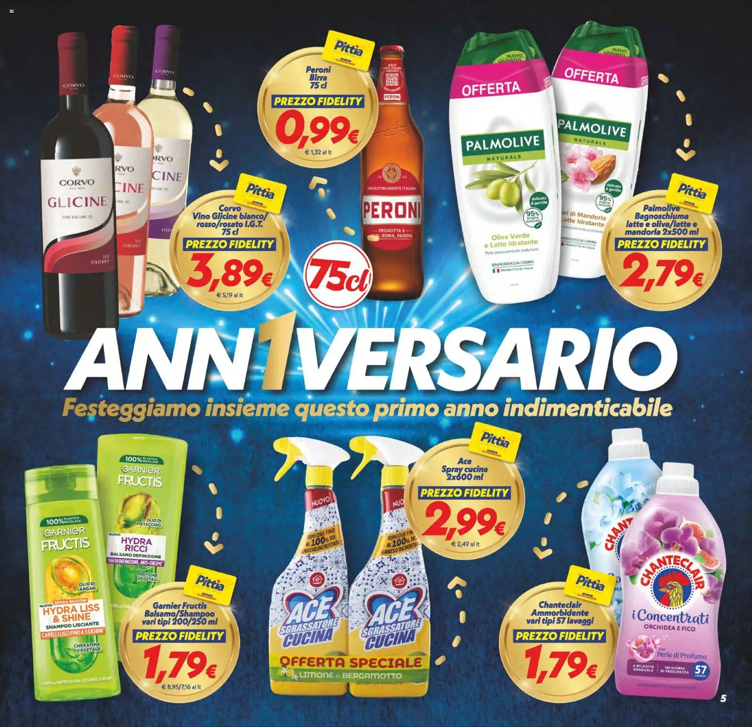 Volantino SuperConveniente del 24.10.2025 | Pagina: 5 | Prodotti: Balsamo, Sgrassatore, Olio, Vino
