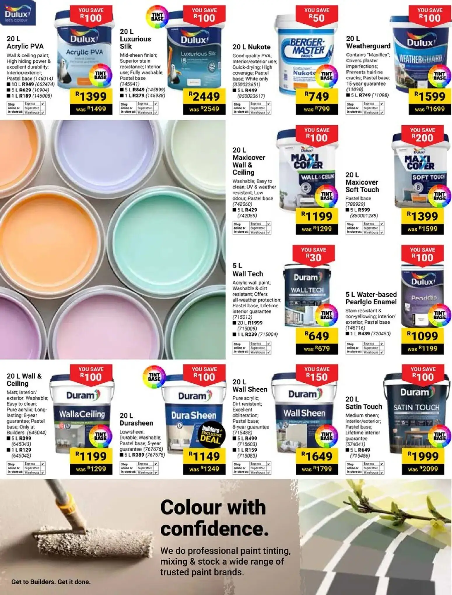 New Builders catalogue – valid from 28.10.2025 | Page: 11 | Products: Paint, Plaster, Stock, Enamel