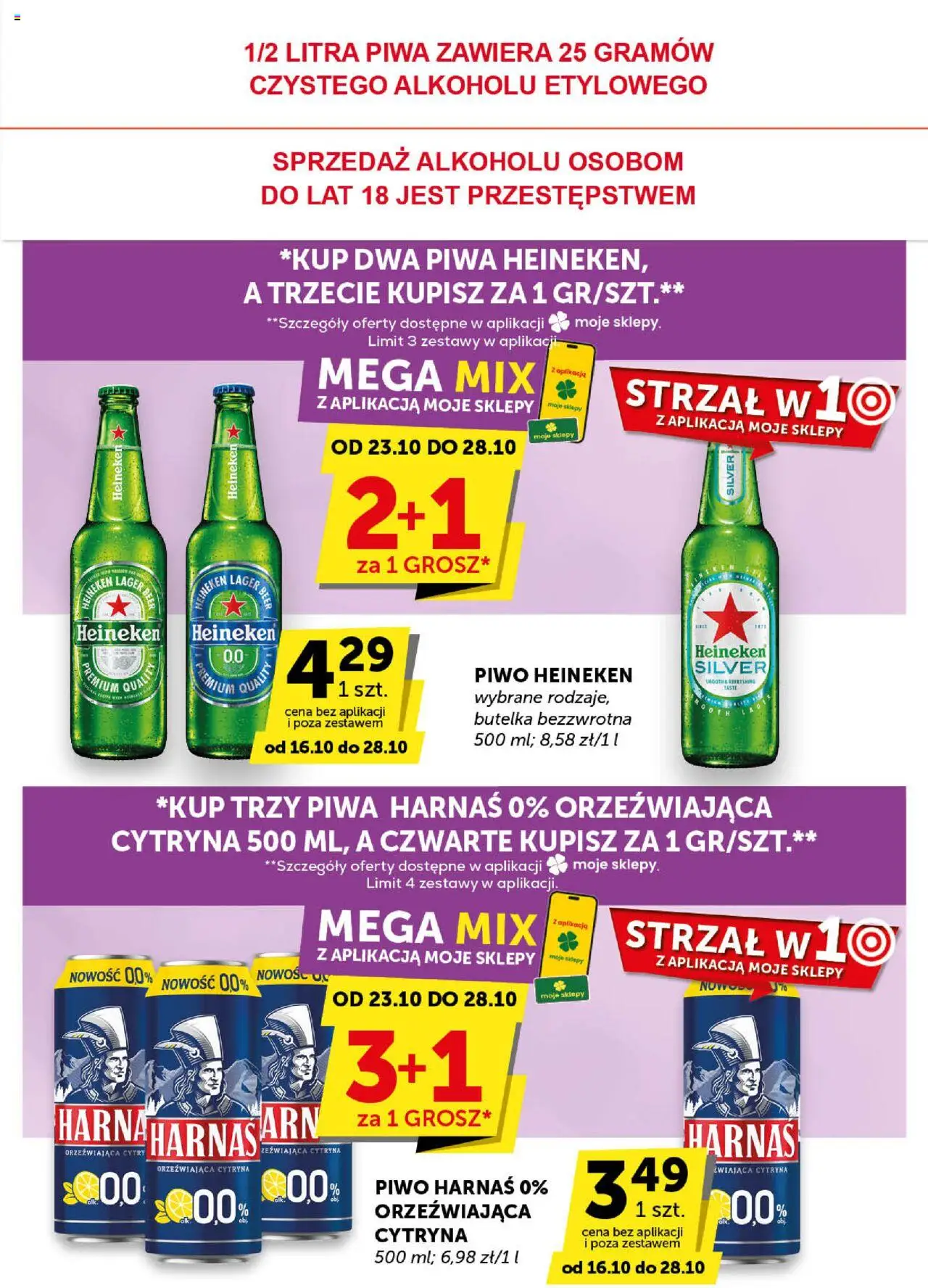 Euro Sklep Gazetka - Minimarket od 16.10.2025 | Strona: 19 | Produkty: Cytryna, Harnaś, Piwo, Heineken