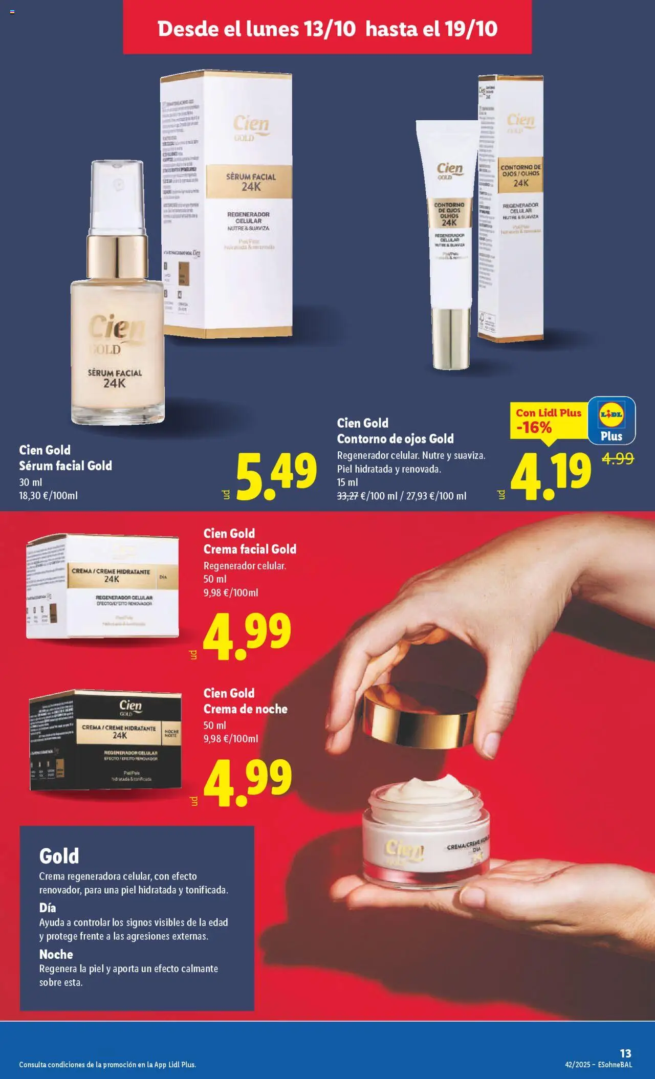 Lidl catálogo BCN │ válido desde el 13.10.2025 | Página: 27 | Productos: Sérum, Crema facial, Crema, Crema de noche